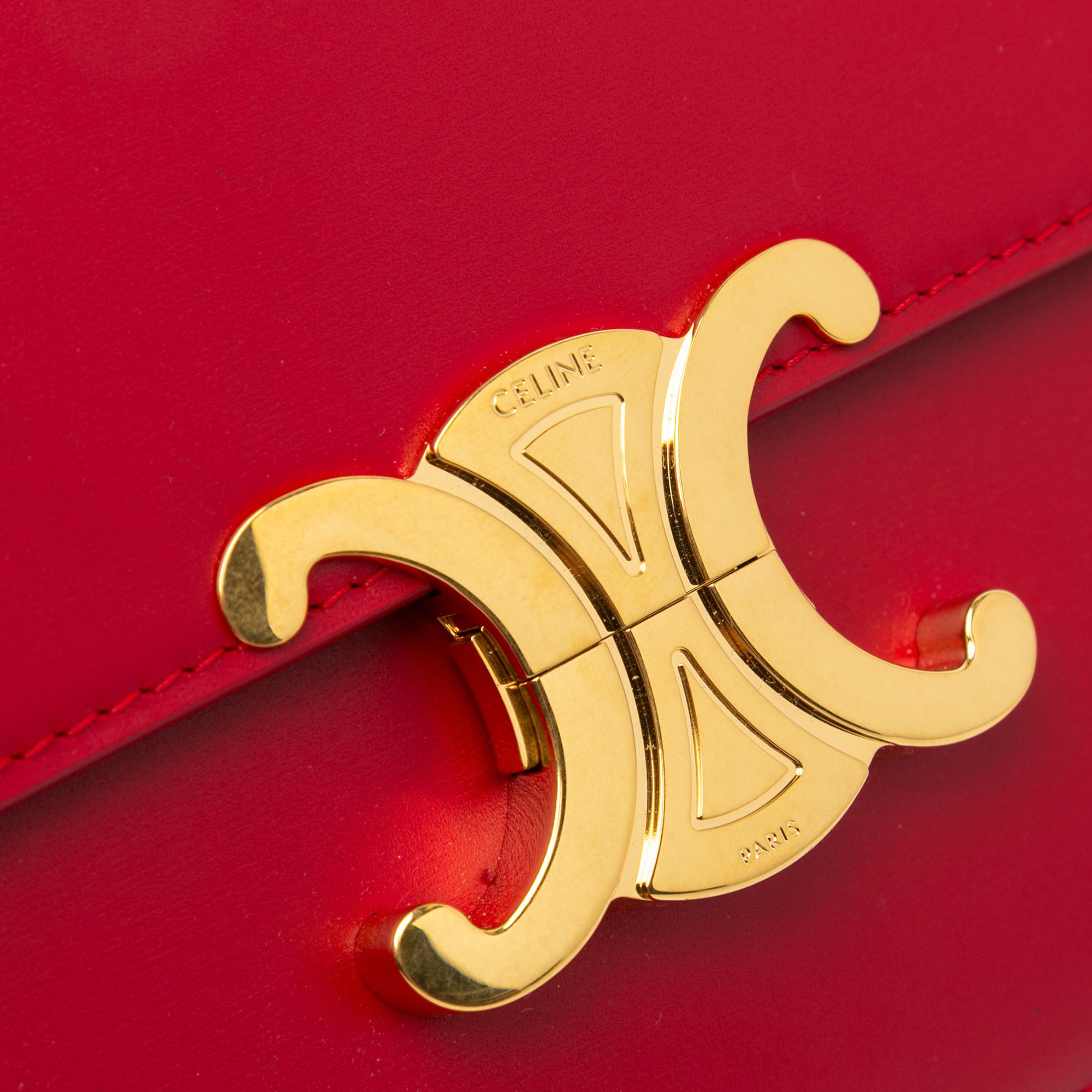 Celine Classique Shiny Calfskin Triomphe Crossbody