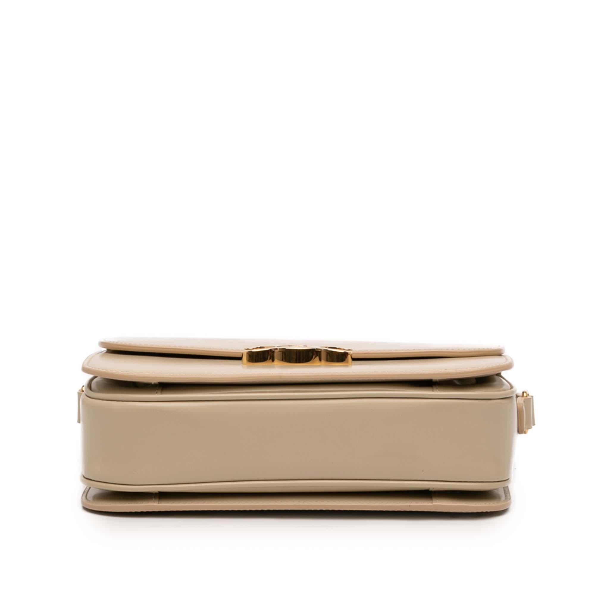 Celine Classique Shiny Calfskin Triomphe Crossbody