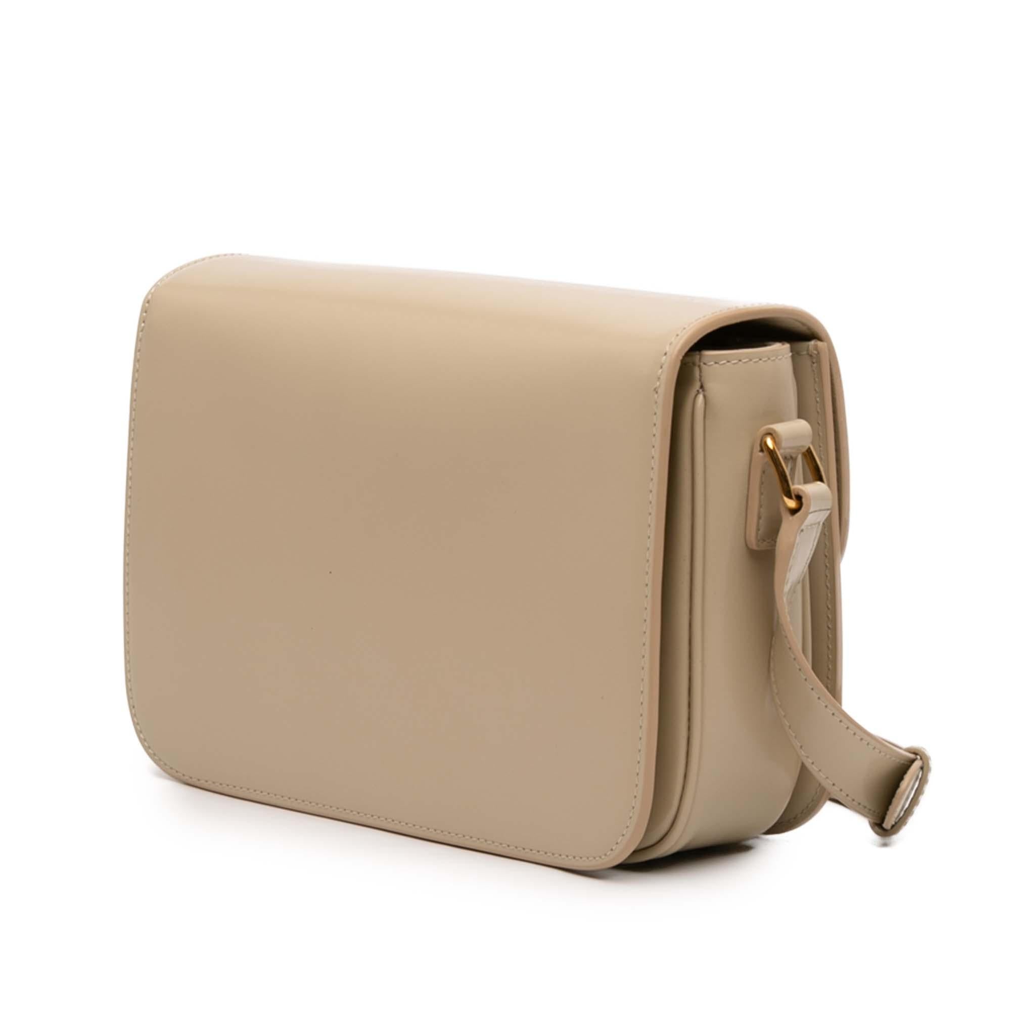 Celine Classique Shiny Calfskin Triomphe Crossbody