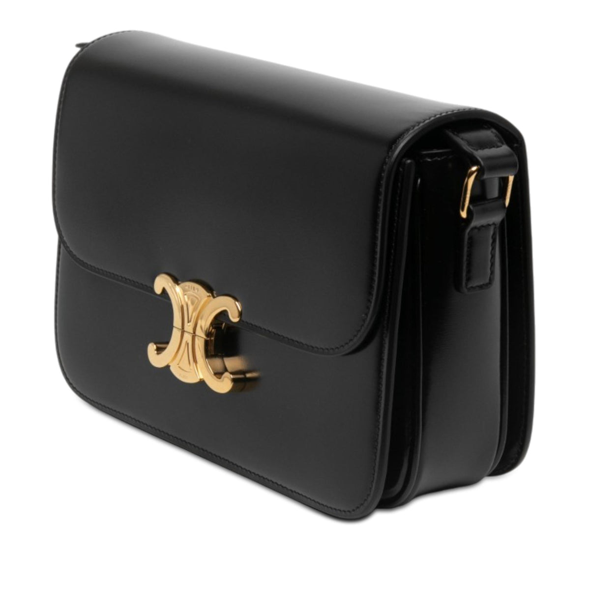 Celine Classique Shiny Calfskin Triomphe Crossbody