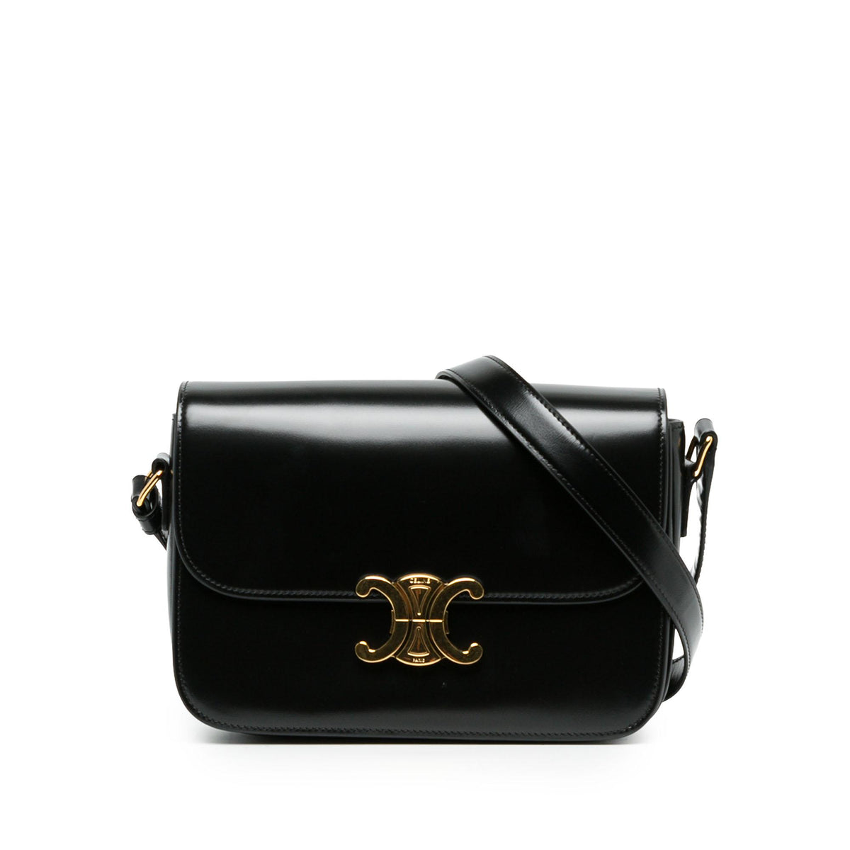 Celine Classique Shiny Calfskin Triomphe Crossbody