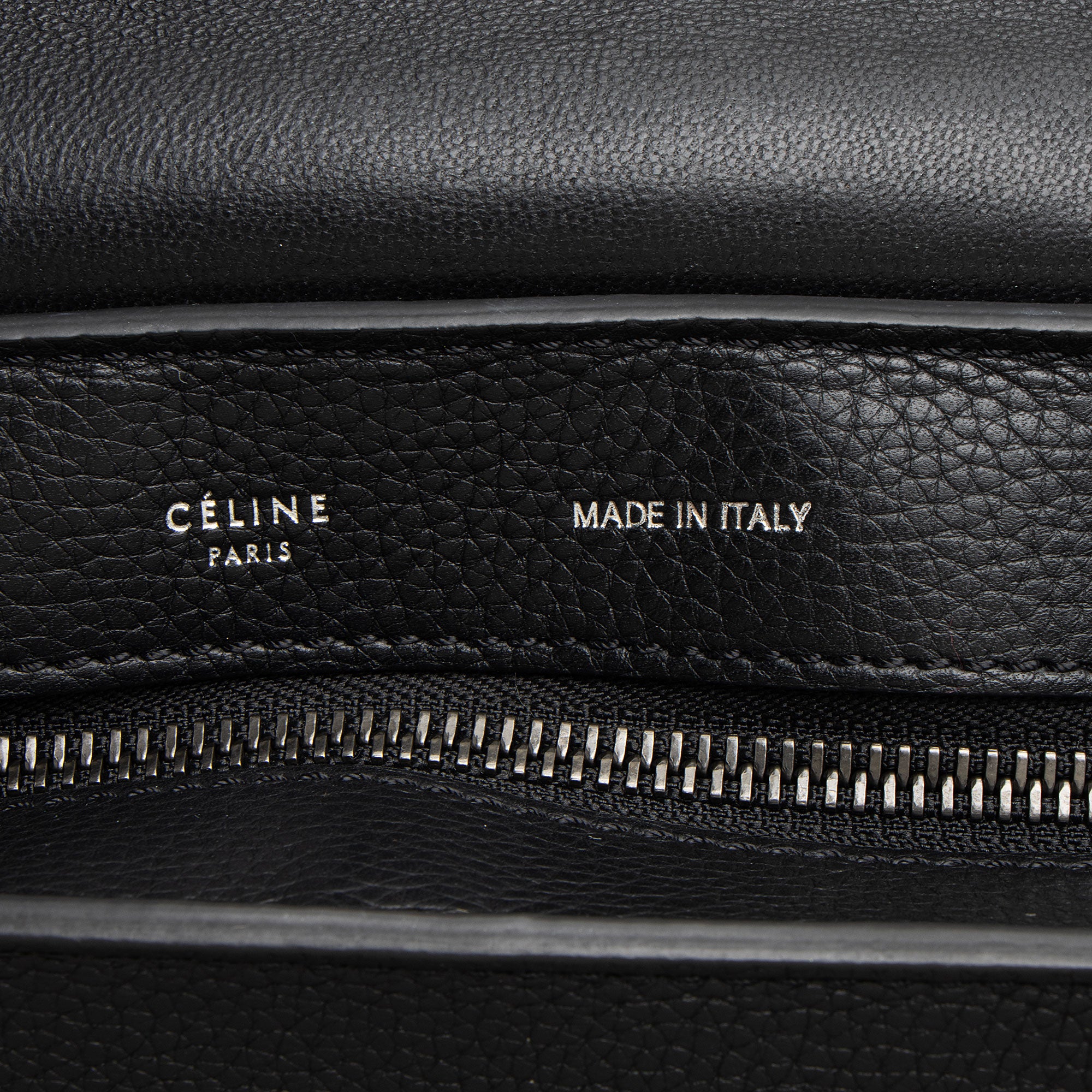 Celine Drummed Calfskin Suede Medium Trapeze Bag