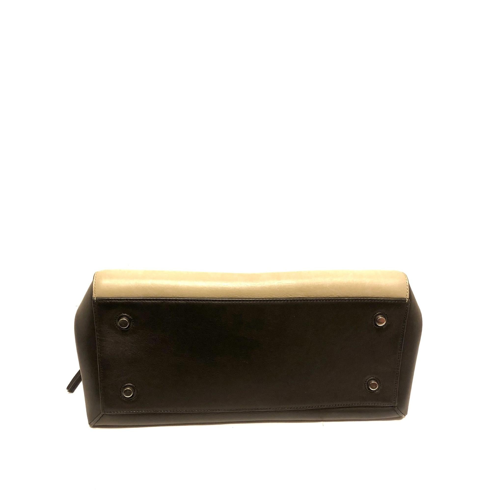 Celine Edge Bicolor Leather Handbag (SHG-VTZAGE)