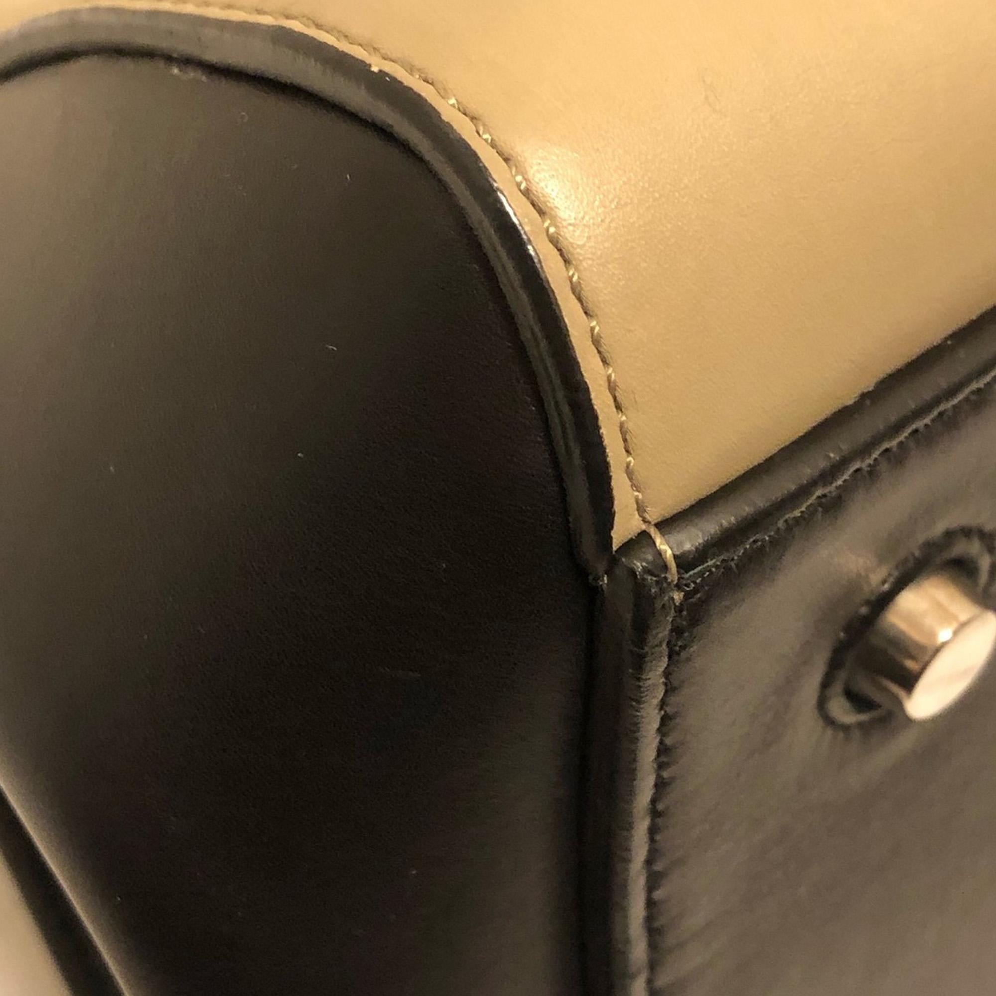 Celine Edge Bicolor Leather Handbag (SHG-VTZAGE)