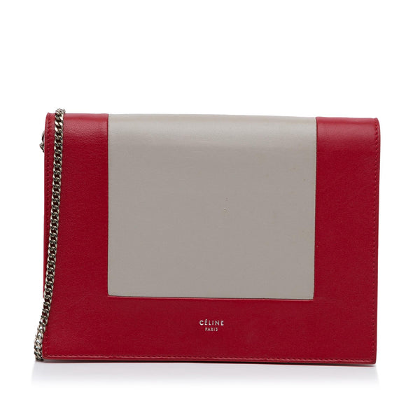 Celine Frame Leather Wallet on Chain (SHG-Pas2w0)