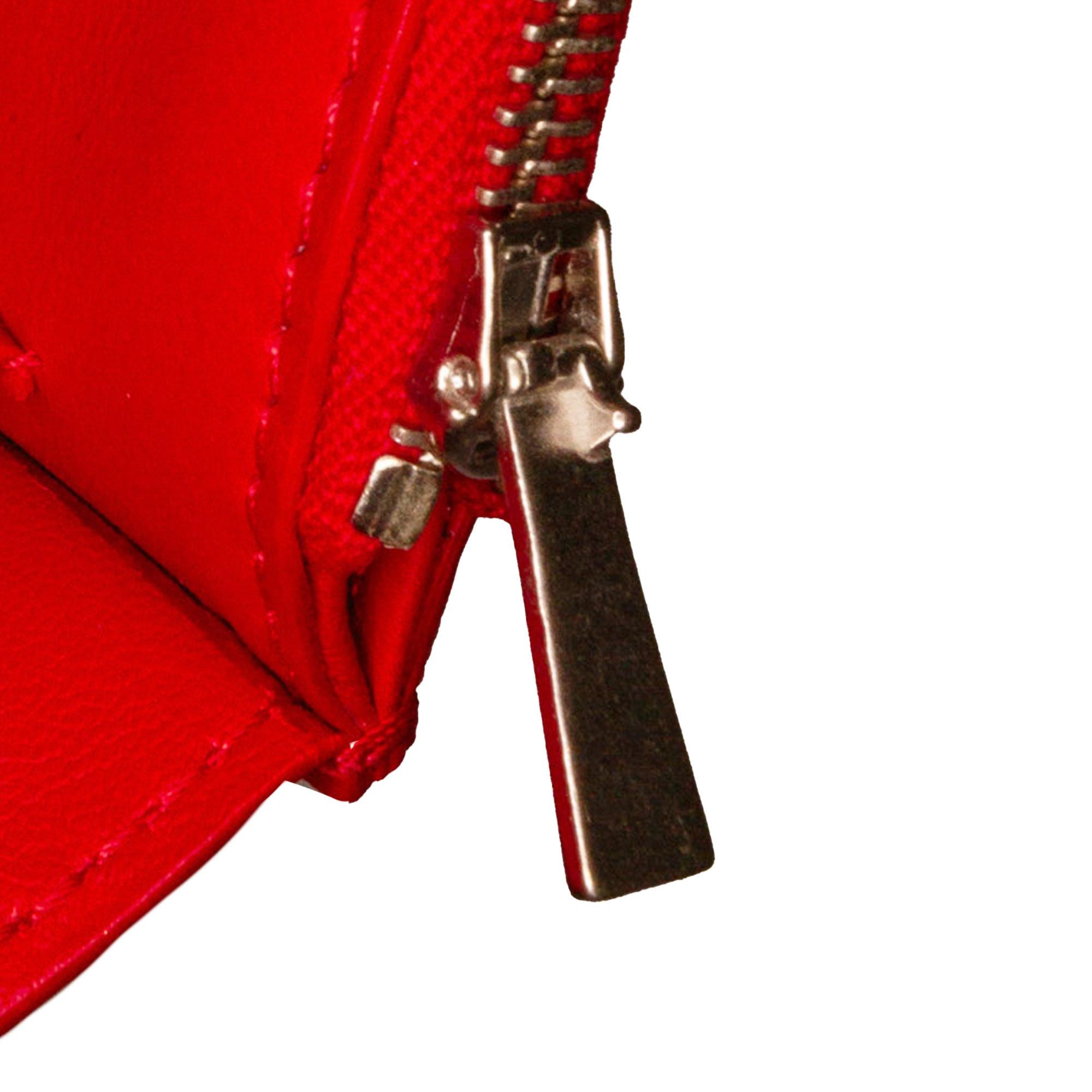 Celine Frame Leather Wallet on Chain