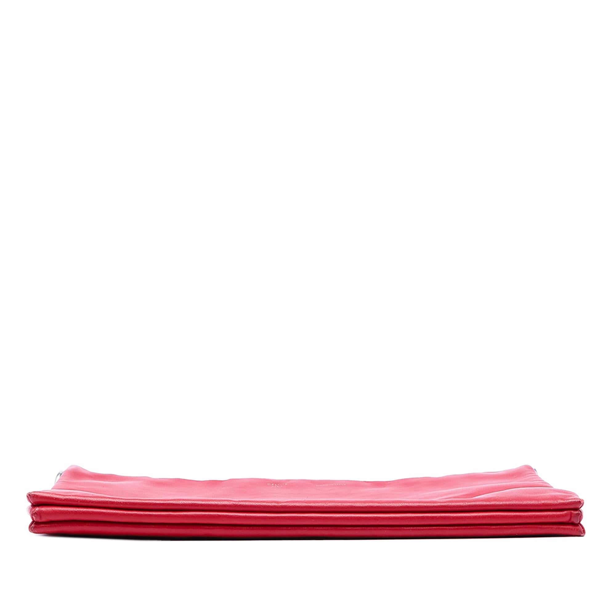 Celine Lambskin Soft Trio Shoulder Bag