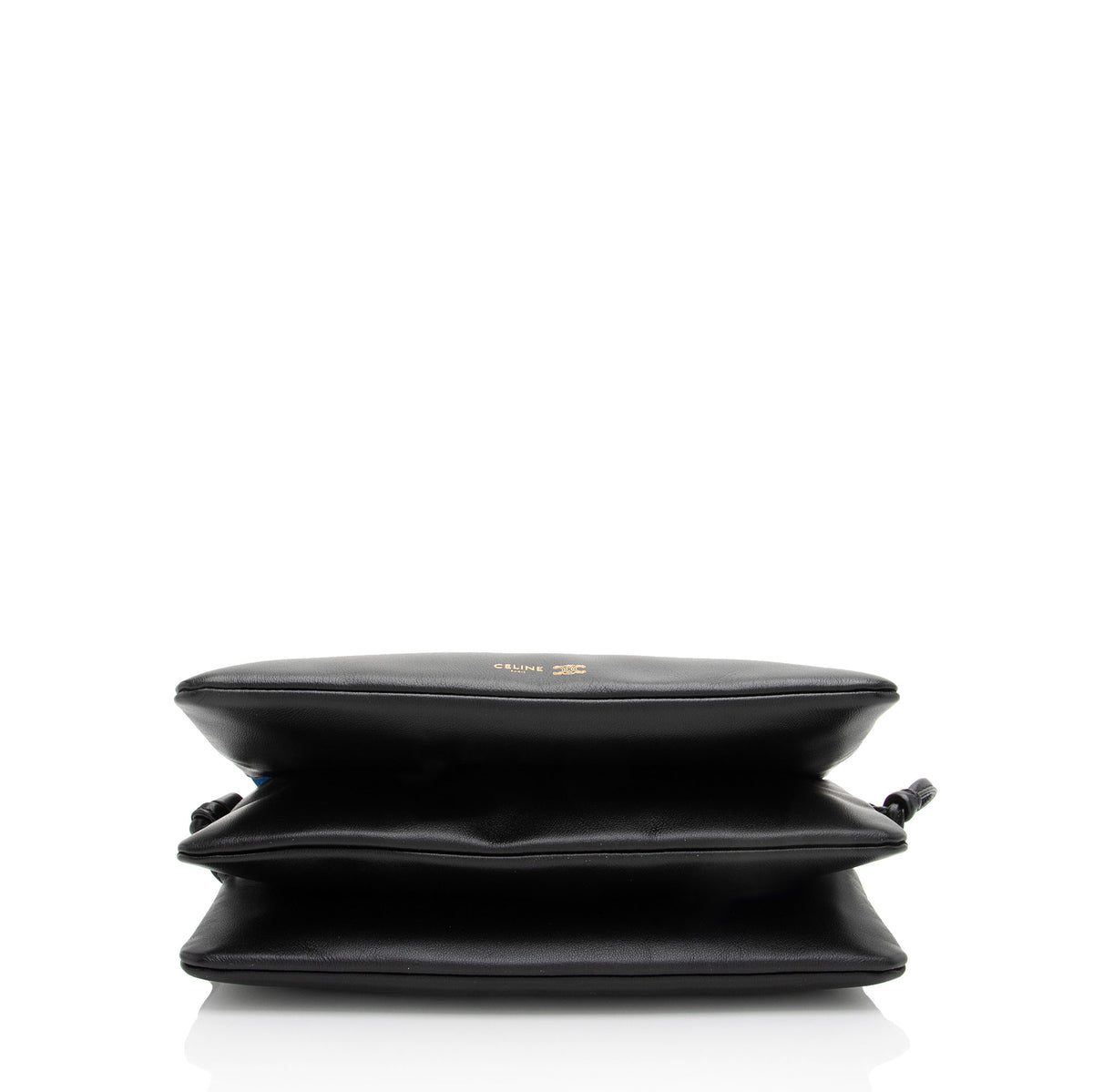 Celine Lambskin Trio Flap Crossbody