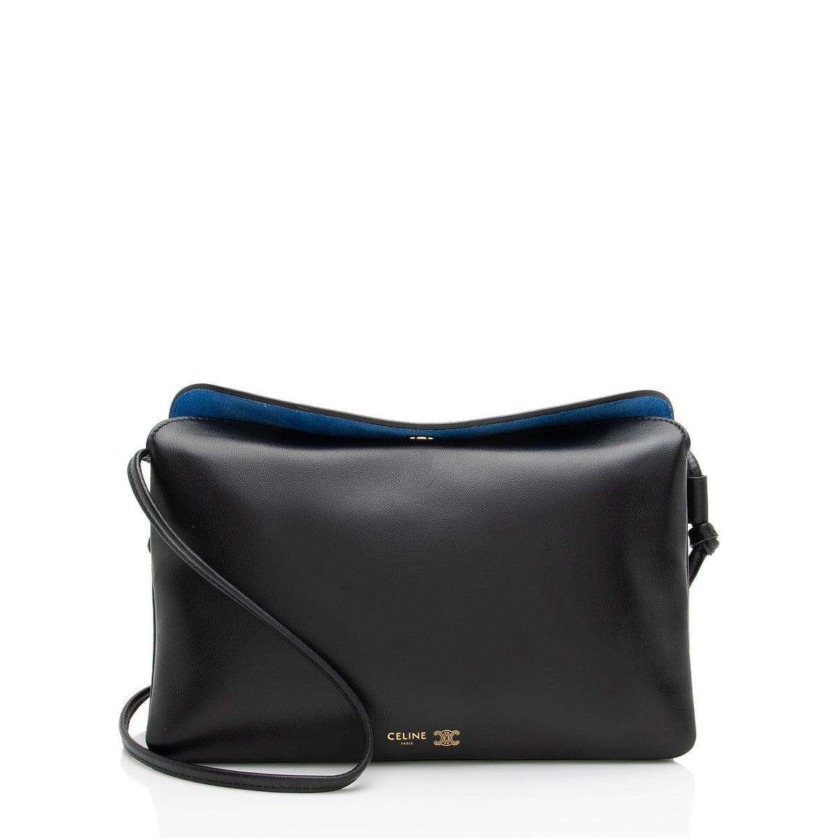 Celine Lambskin Trio Flap Crossbody