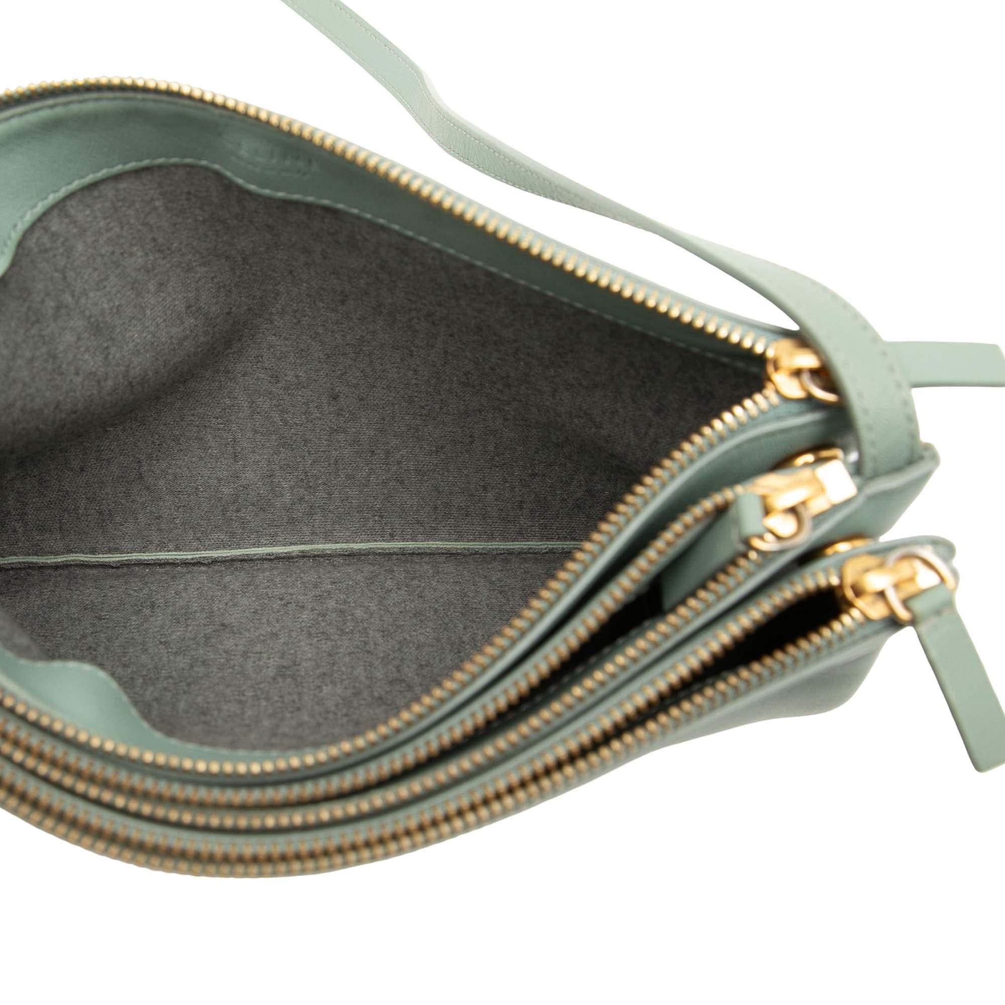 Celine Large Lambskin Trio Crossbody