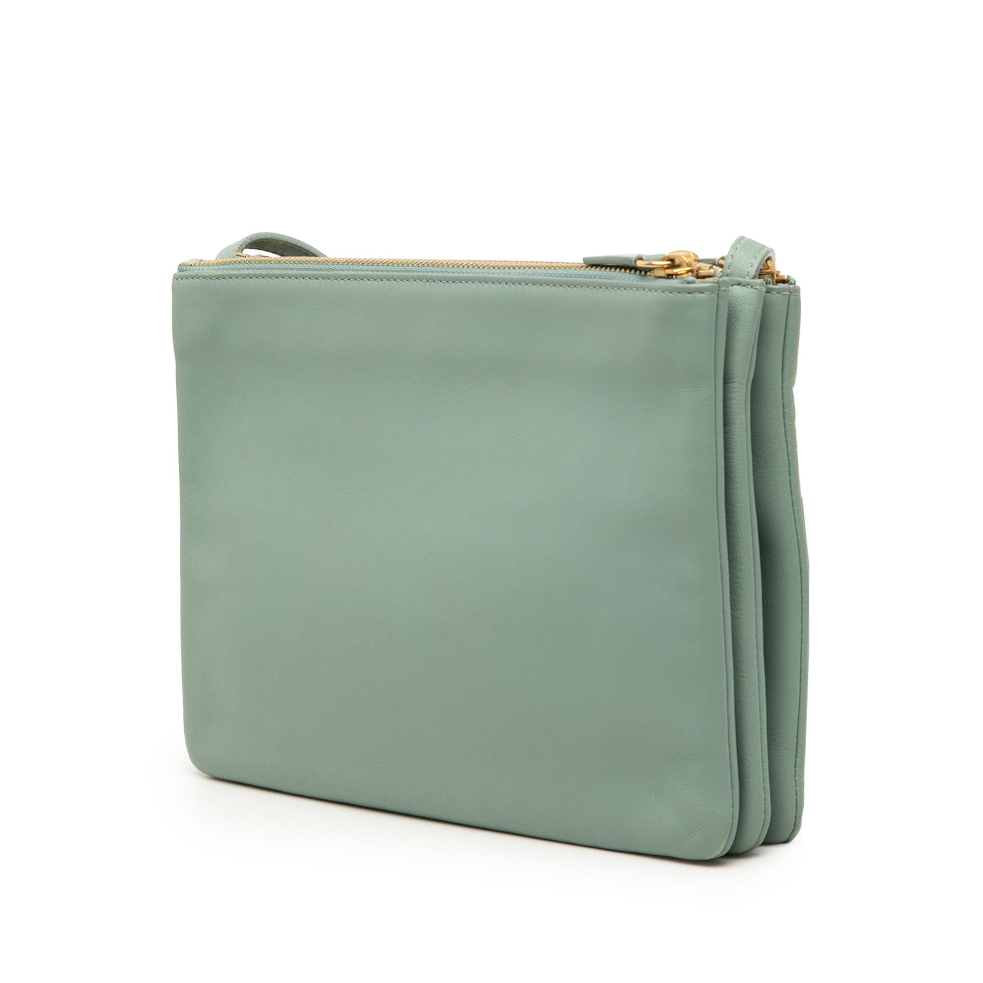 Celine Large Lambskin Trio Crossbody