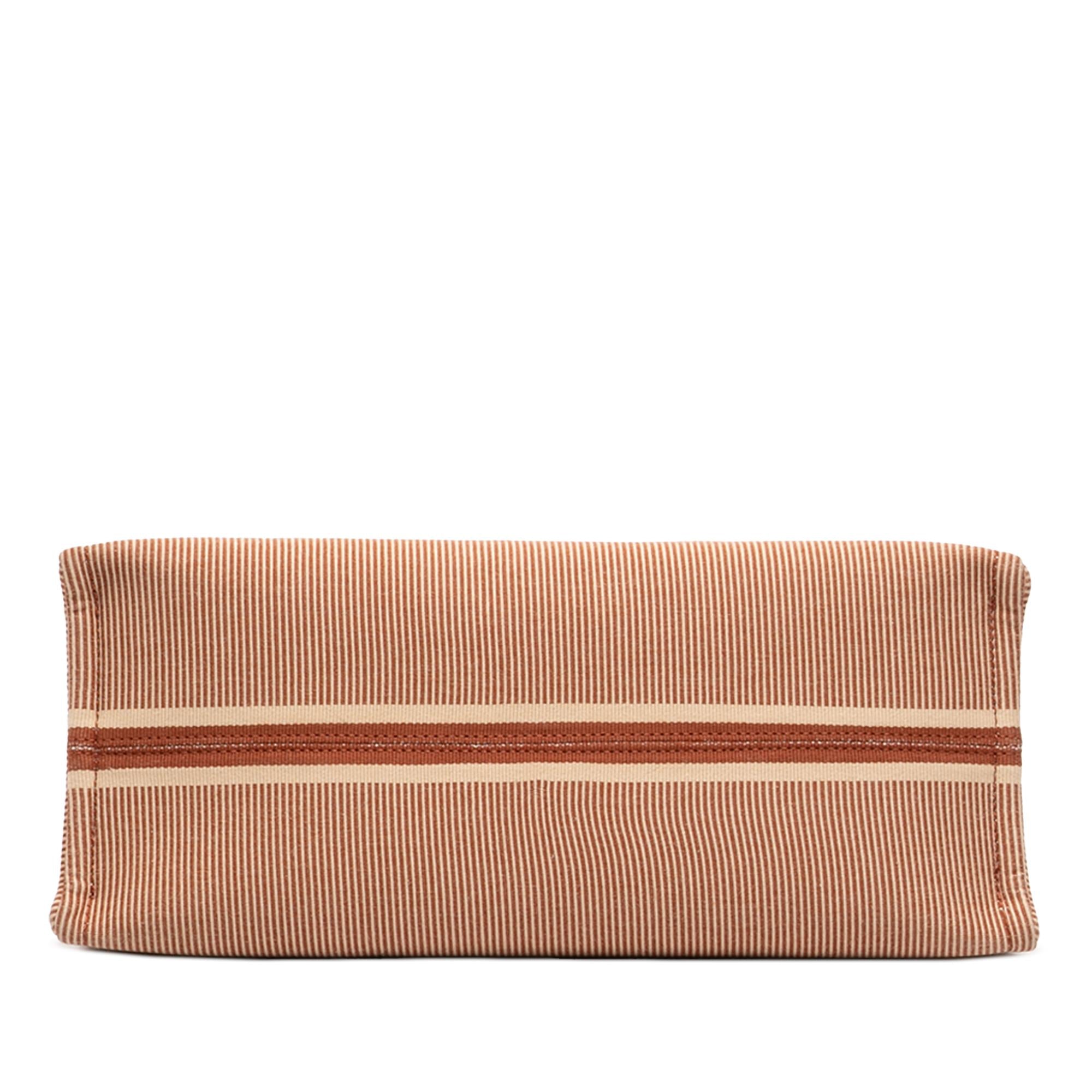Celine Large Striped Canvas Cabas Thais Tote