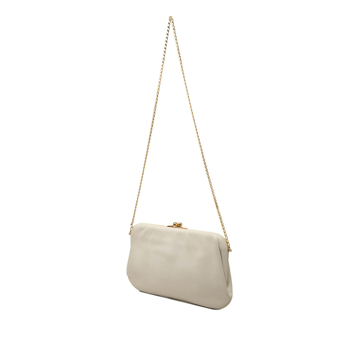 Celine Leather Frame Chain Shoulder Bag