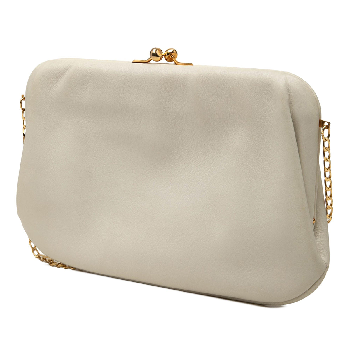 Celine Leather Frame Chain Shoulder Bag
