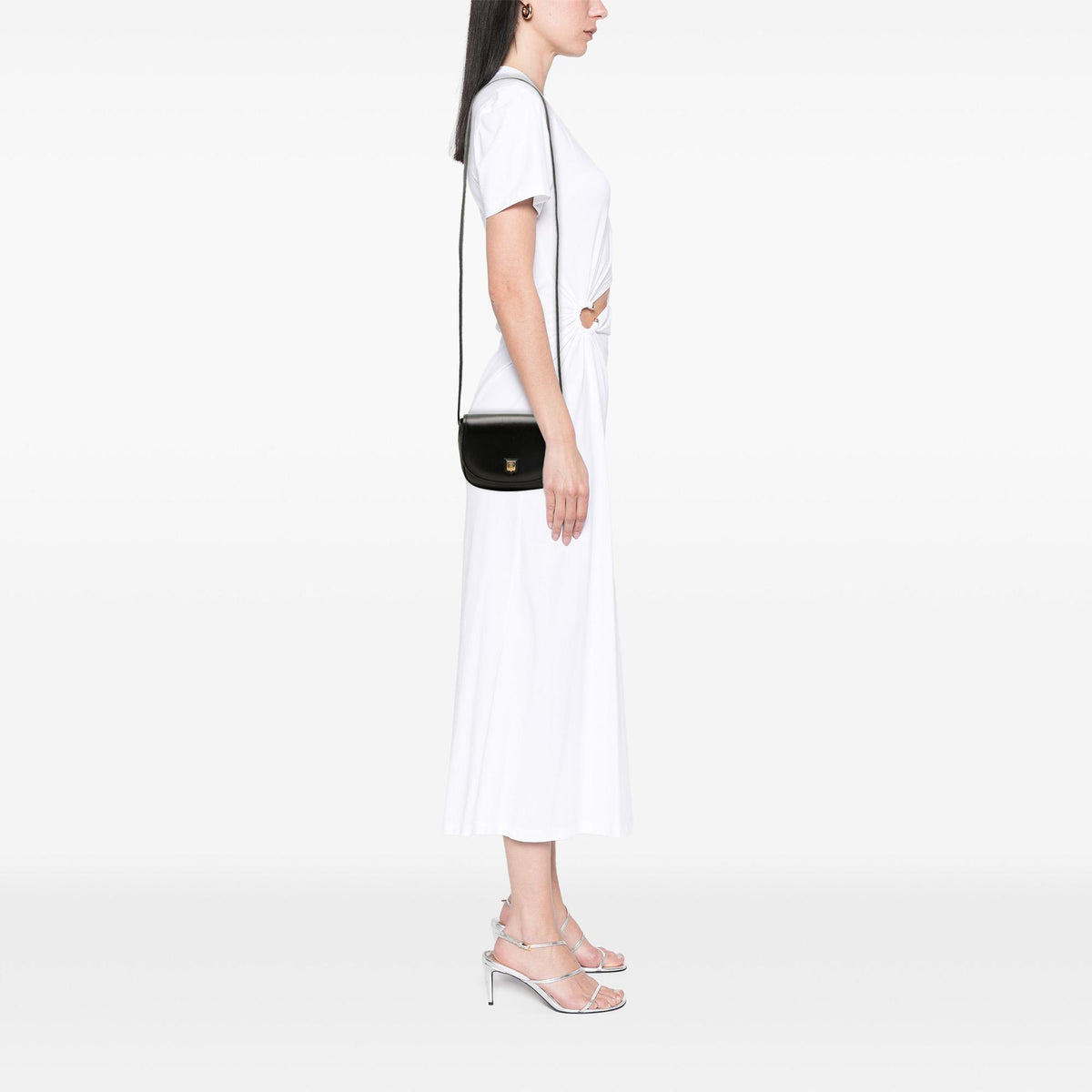 Celine Leather Macadam Flap Crossbody