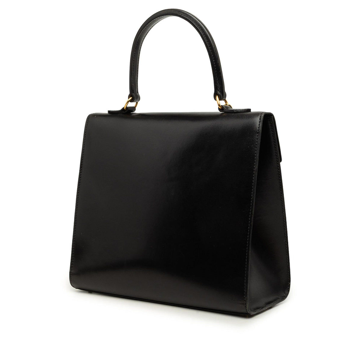 Celine Leather Toggle Clasp Top Handle Bag