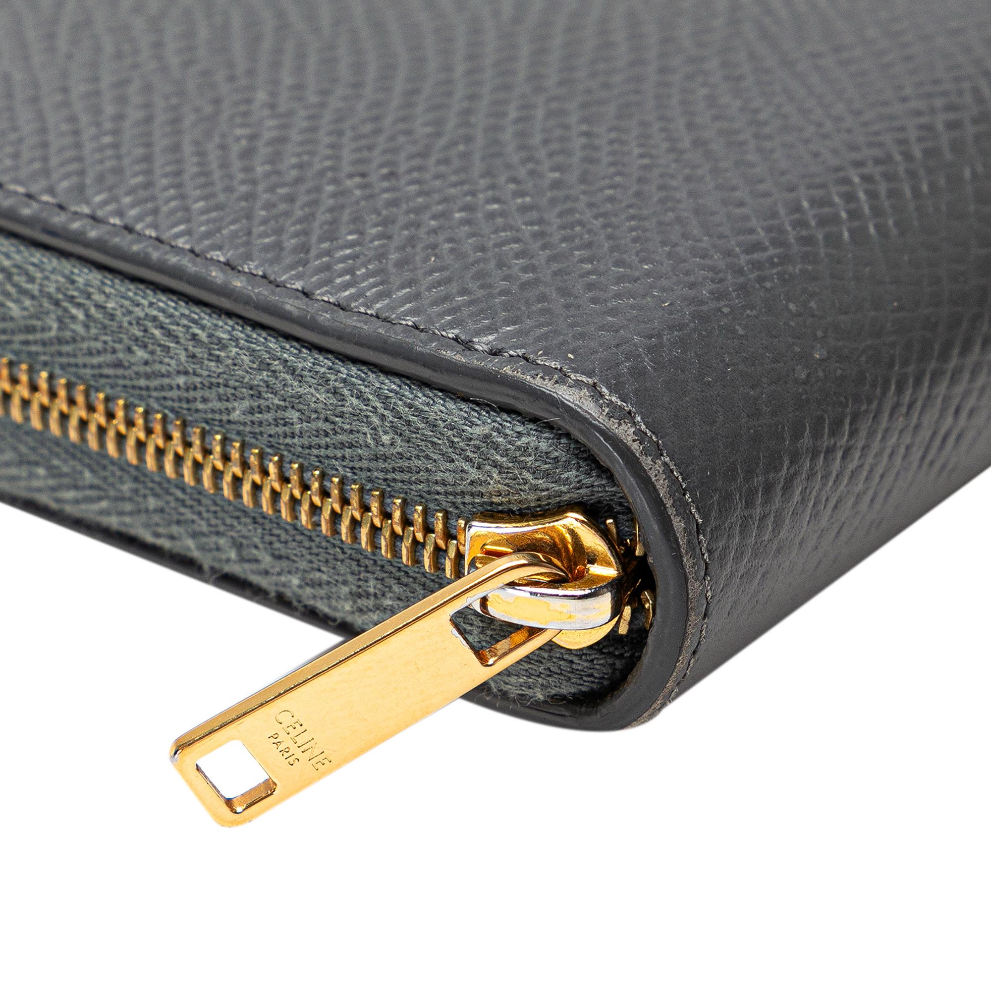 Celine Leather Zip Wallet (SHG-F4bgYg)