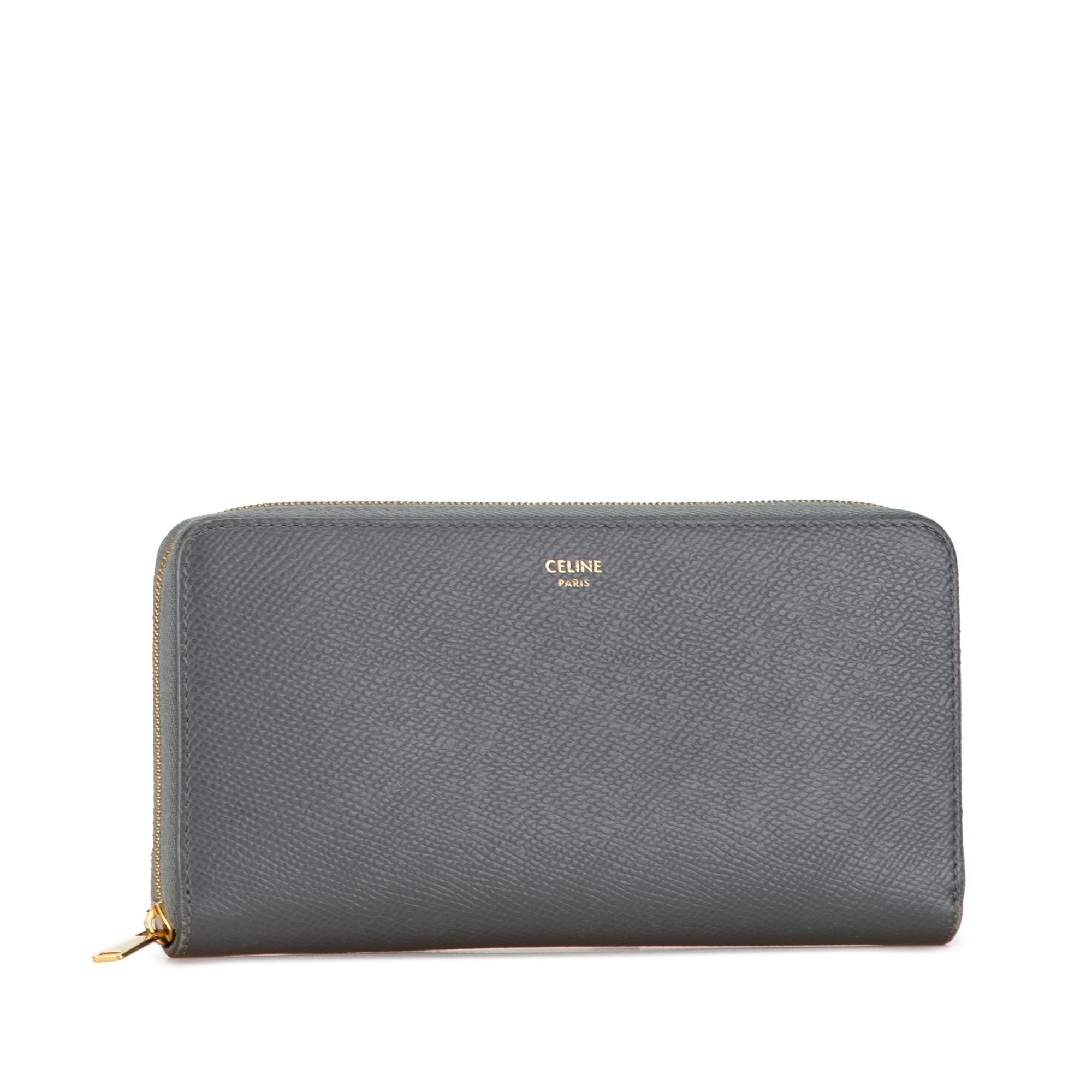 Celine Leather Zip Wallet (SHG-F4bgYg)