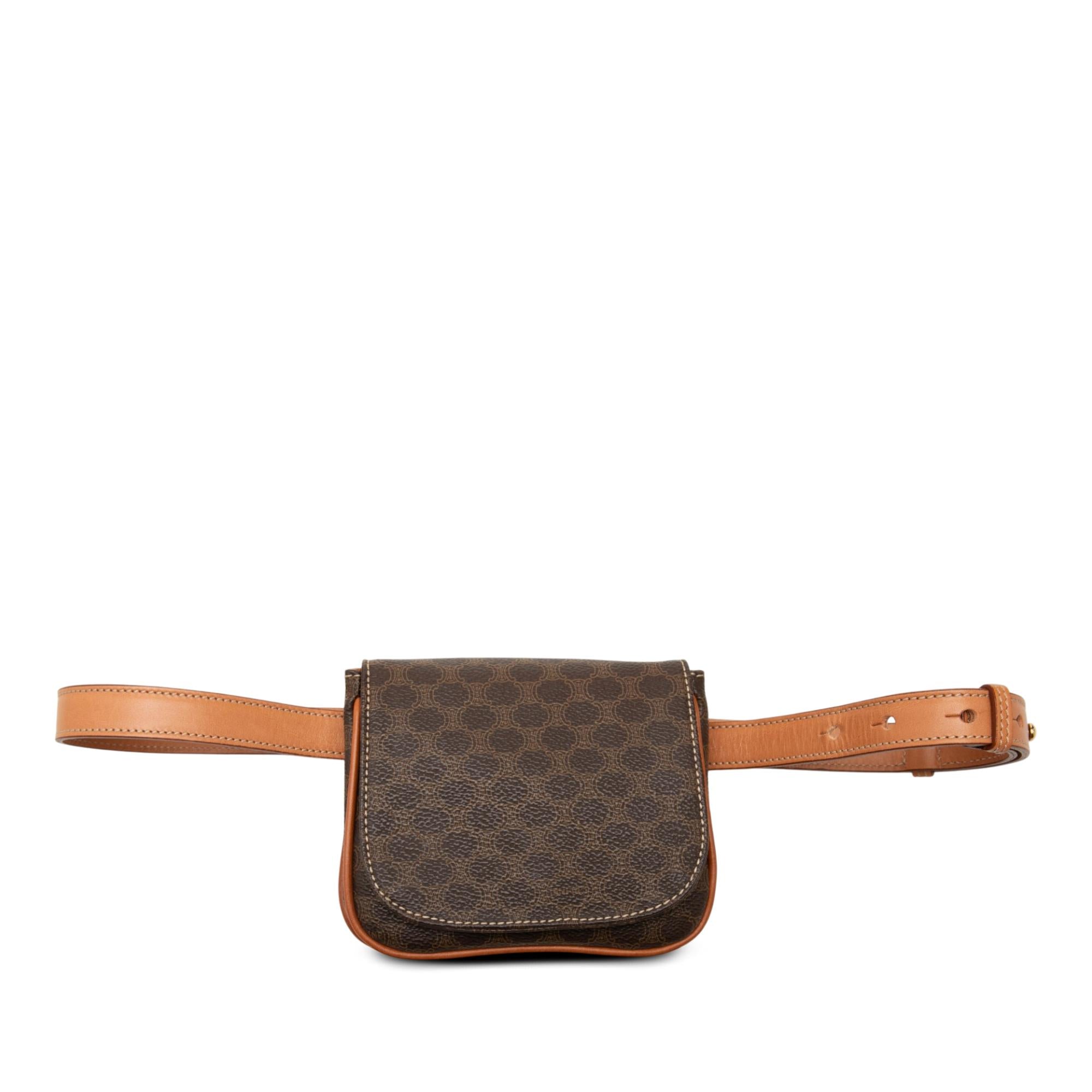 Celine Macadam Coated Canvas Belt Bag