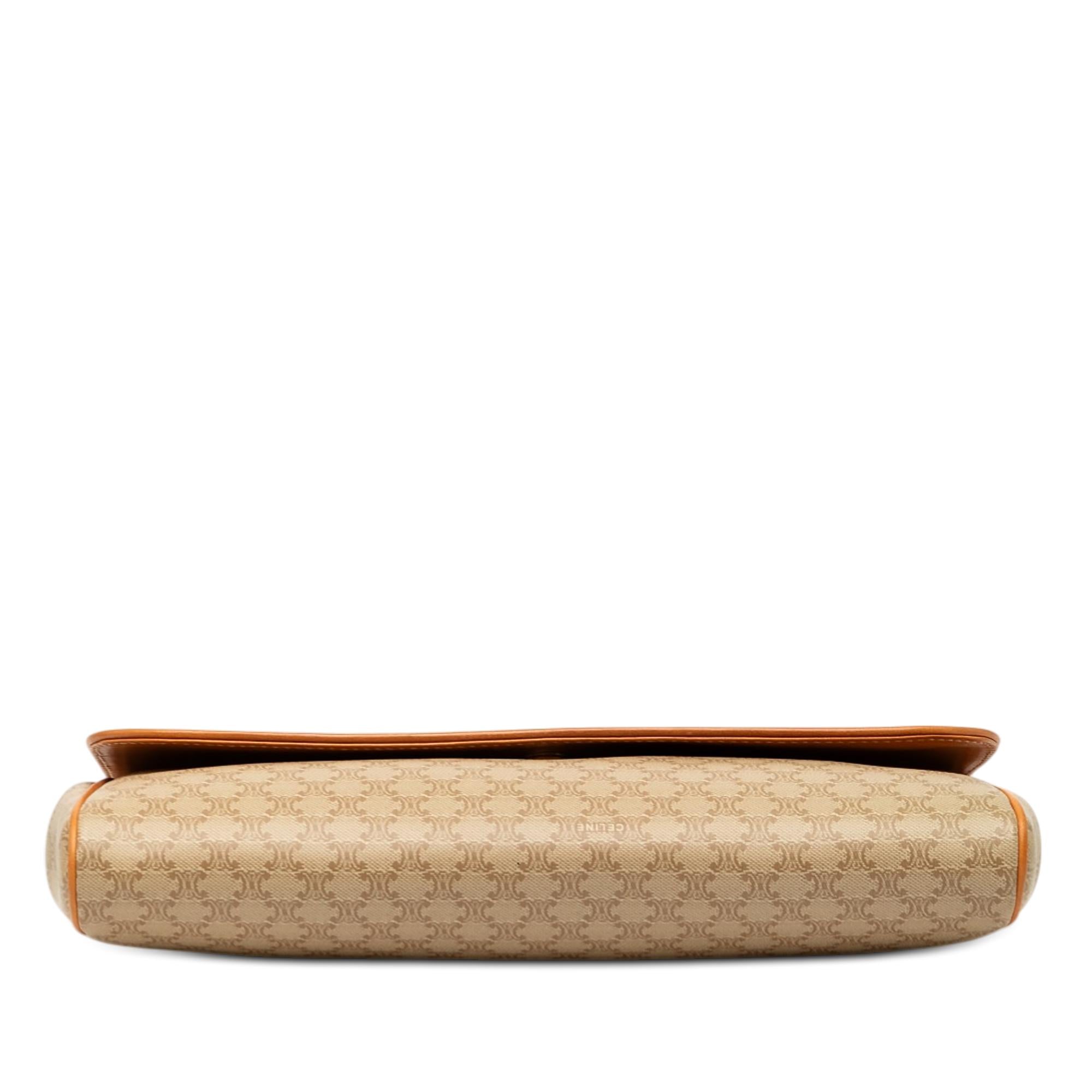 Celine Macadam Coated Canvas Clutch