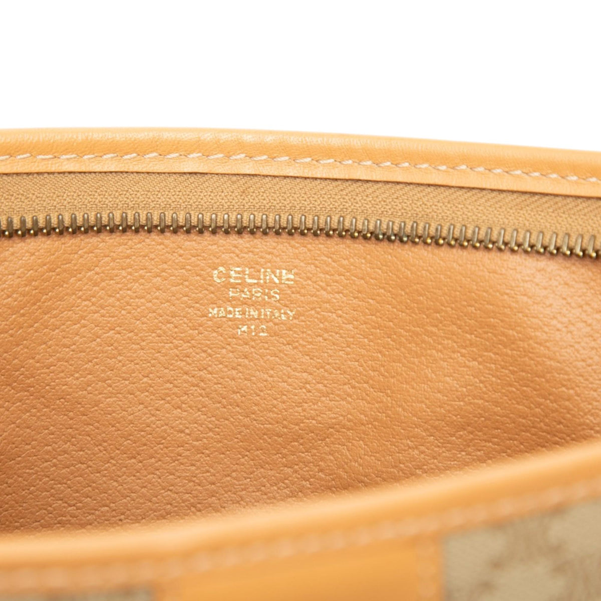 Celine Macadam Coated Canvas Clutch
