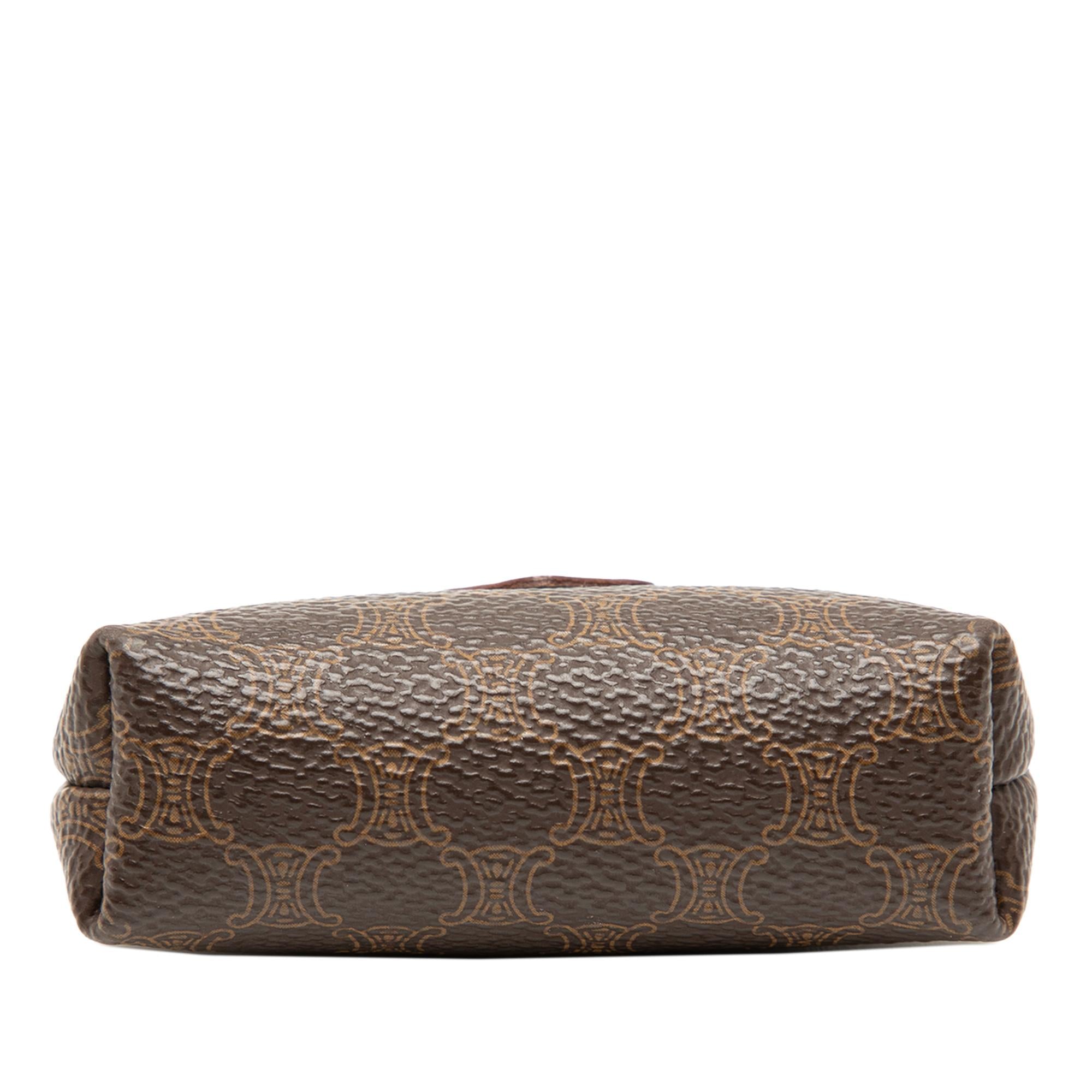 Celine Macadam Coated Canvas Coin Pouch