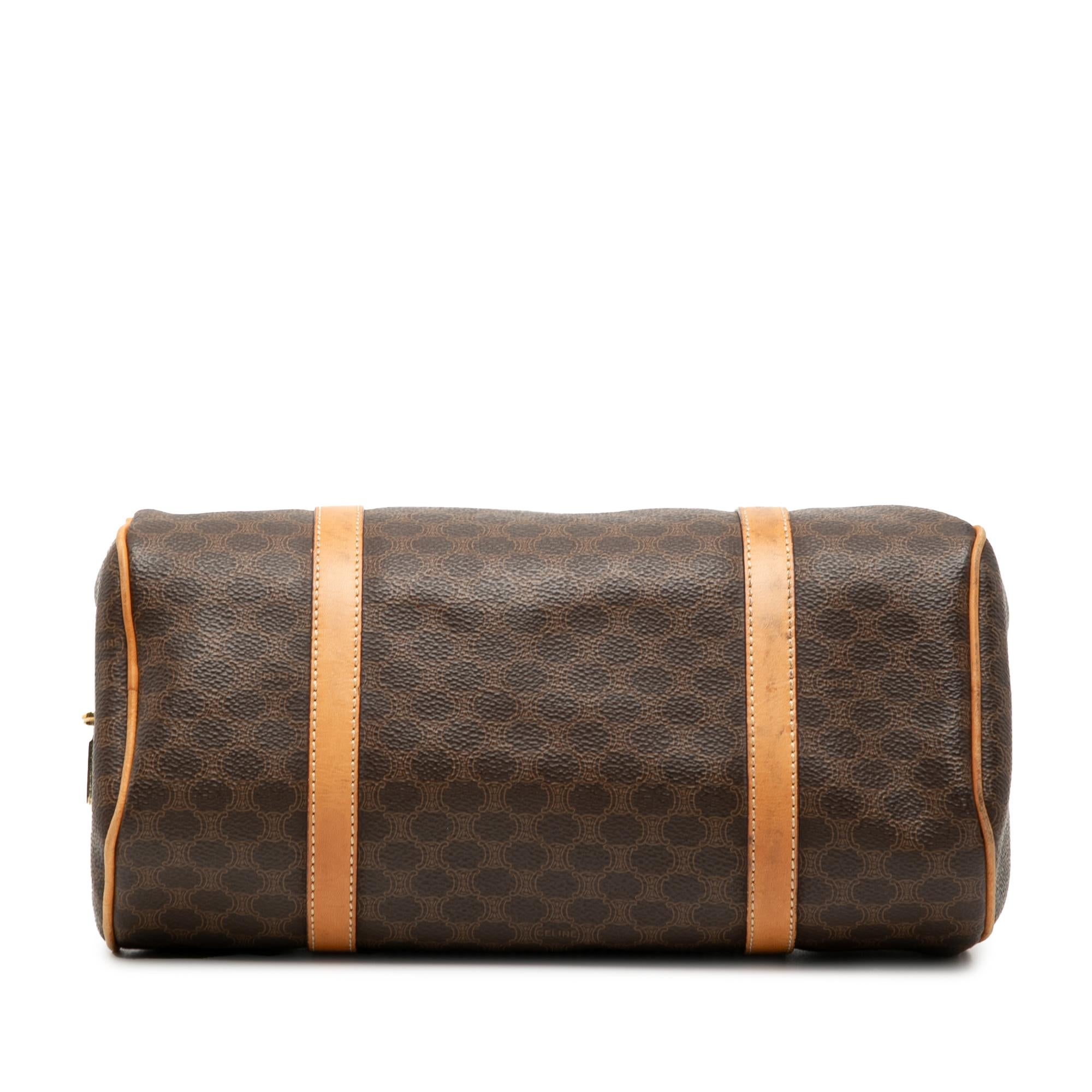 Celine Macadam Coated Canvas Handbag