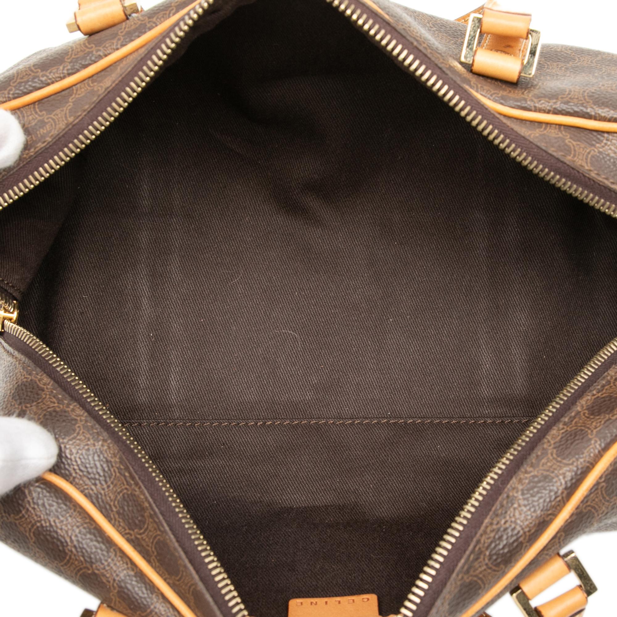 Celine Macadam Coated Canvas Handbag