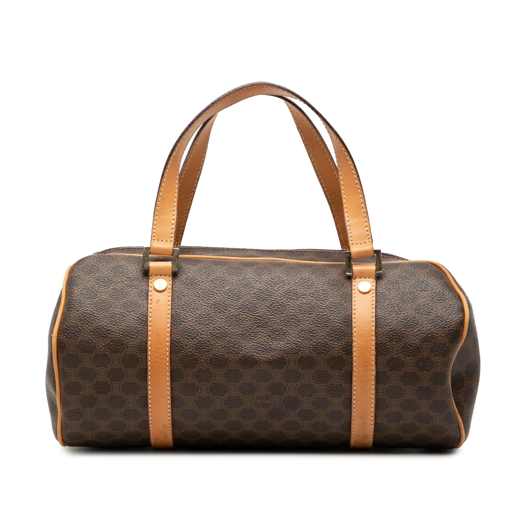 Celine Macadam Coated Canvas Handbag