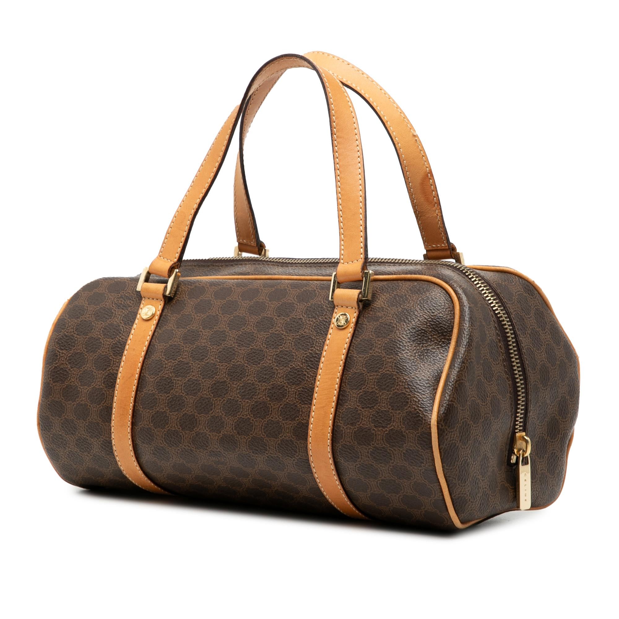 Celine Macadam Coated Canvas Handbag