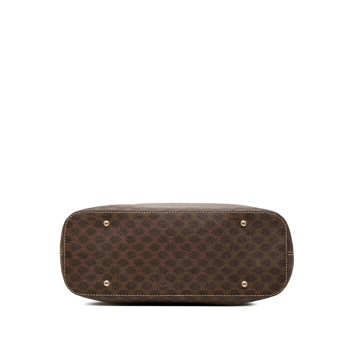 Celine Macadam Coated Canvas Shoulder Bag