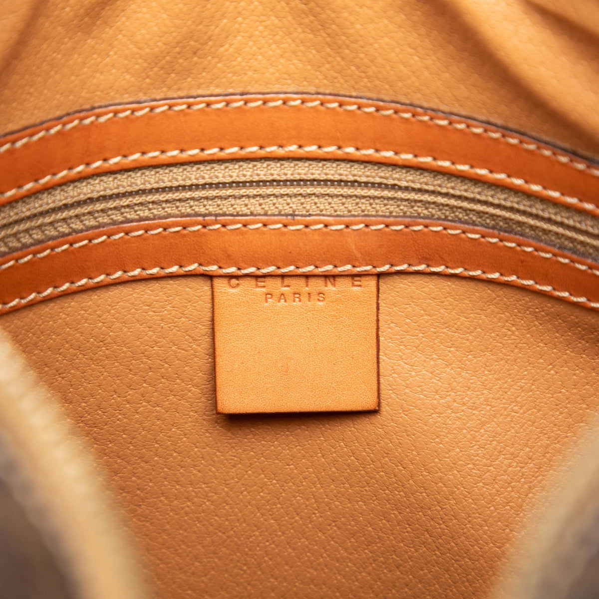 Celine Macadam Coated Canvas Shoulder Bag