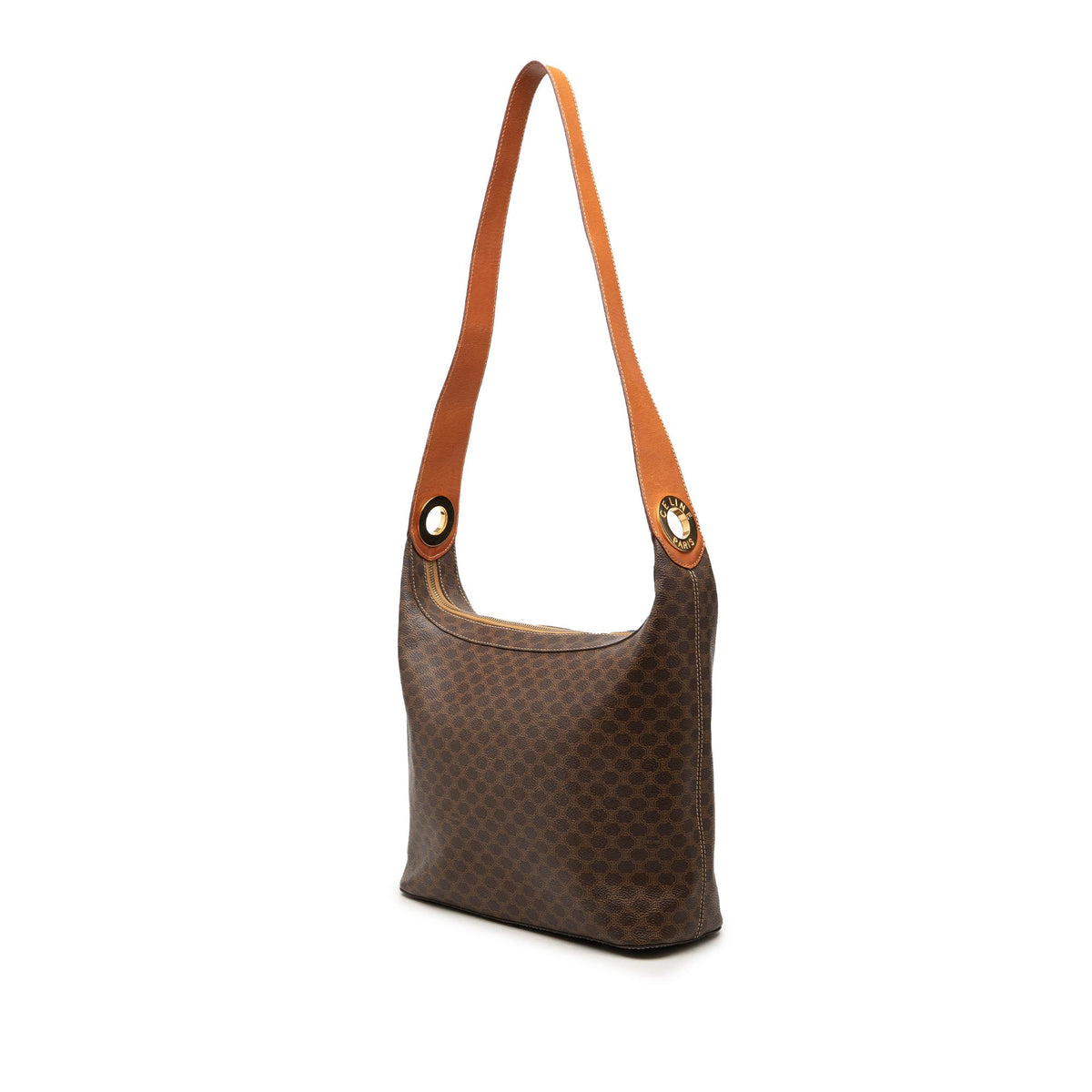 Celine Macadam Coated Canvas Shoulder Bag