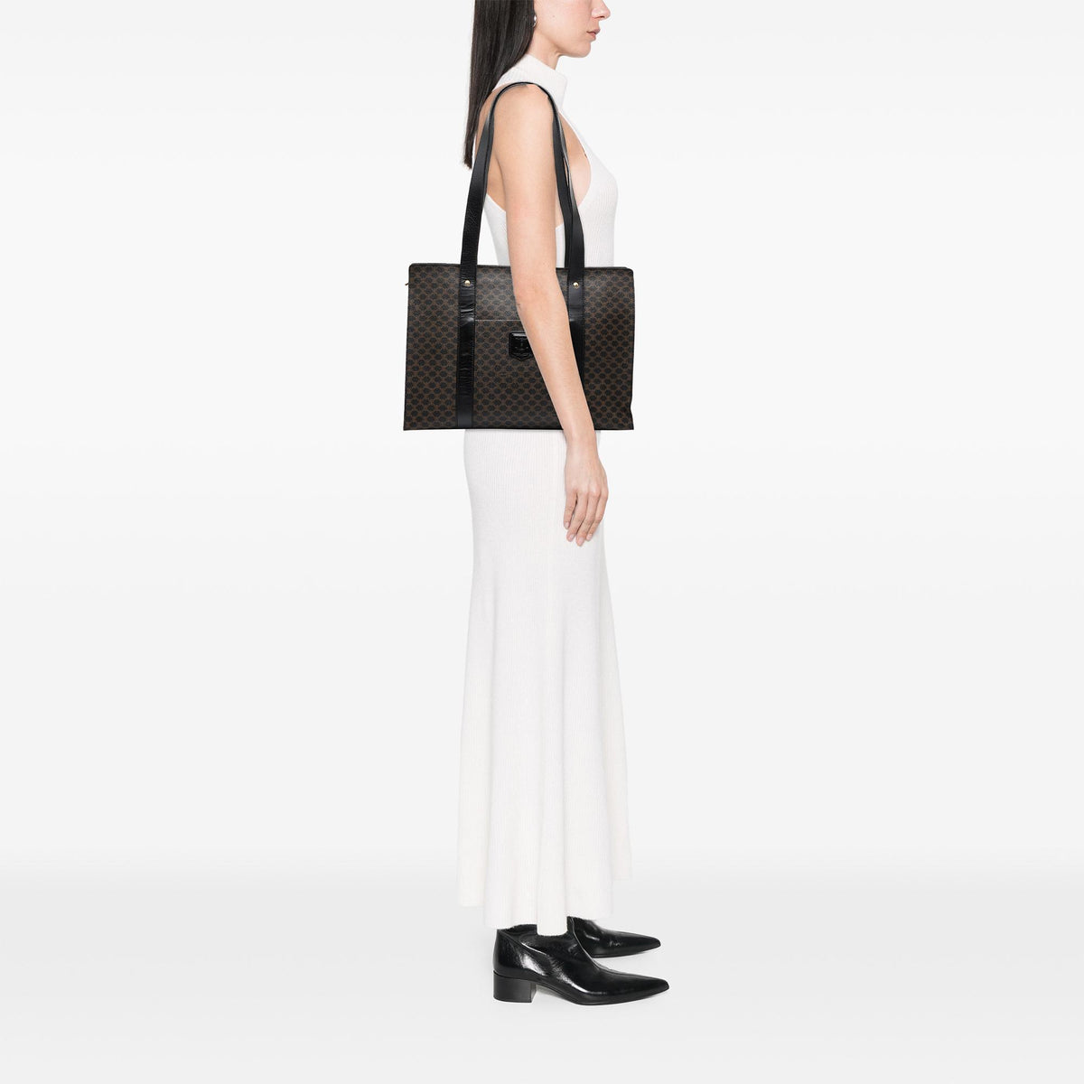 Celine Macadam Coated Canvas Tote