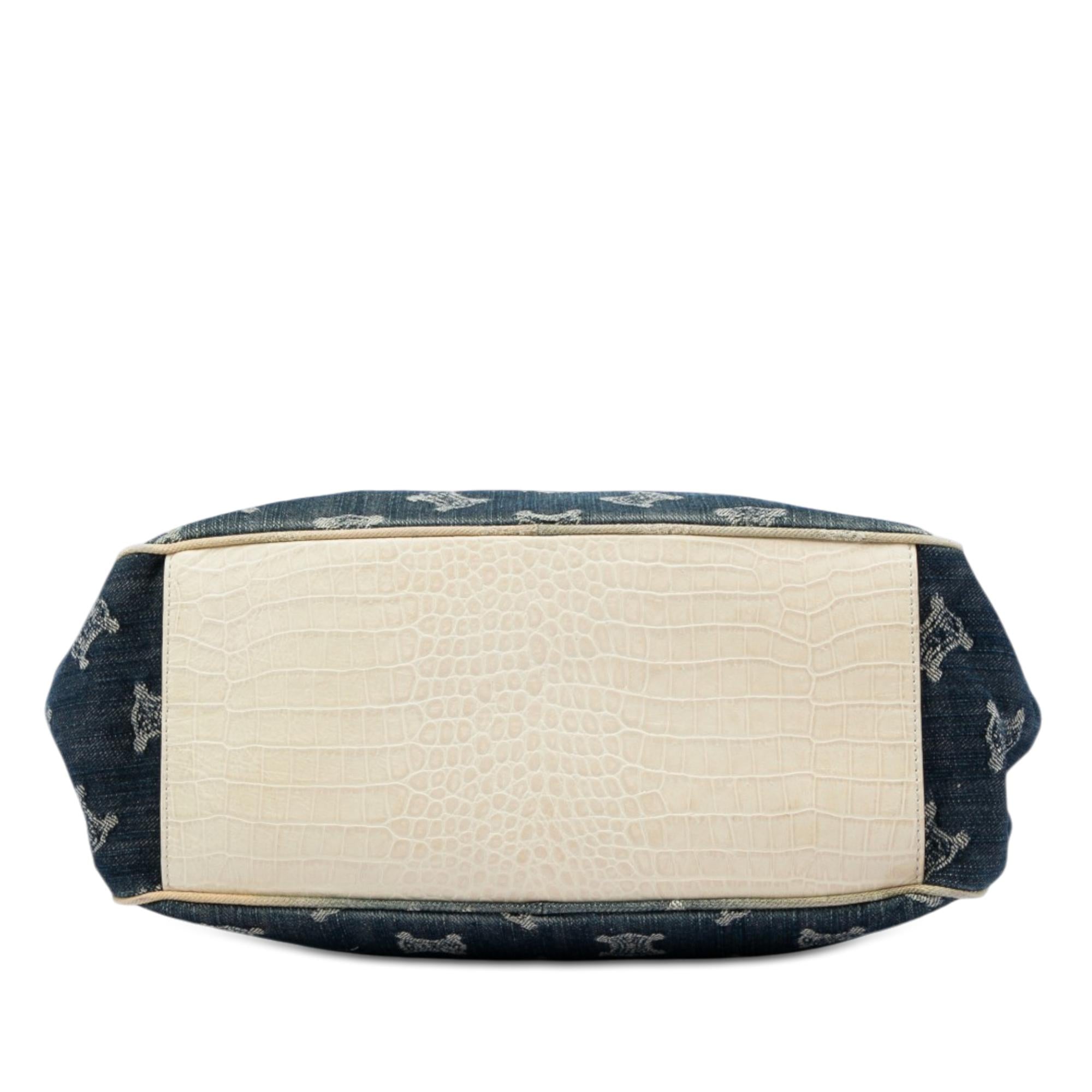 Celine Macadam Denim Ombre Boogie Handbag