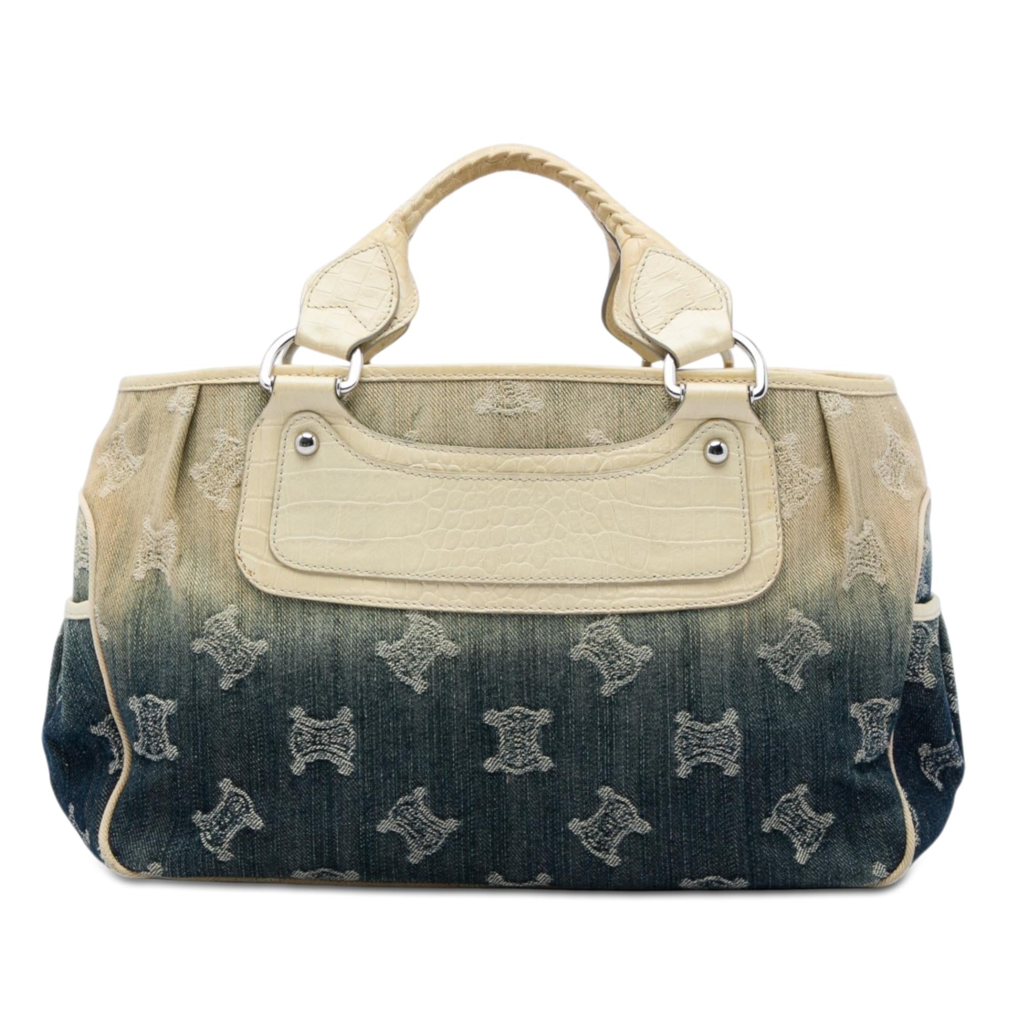 Celine Macadam Denim Ombre Boogie Handbag