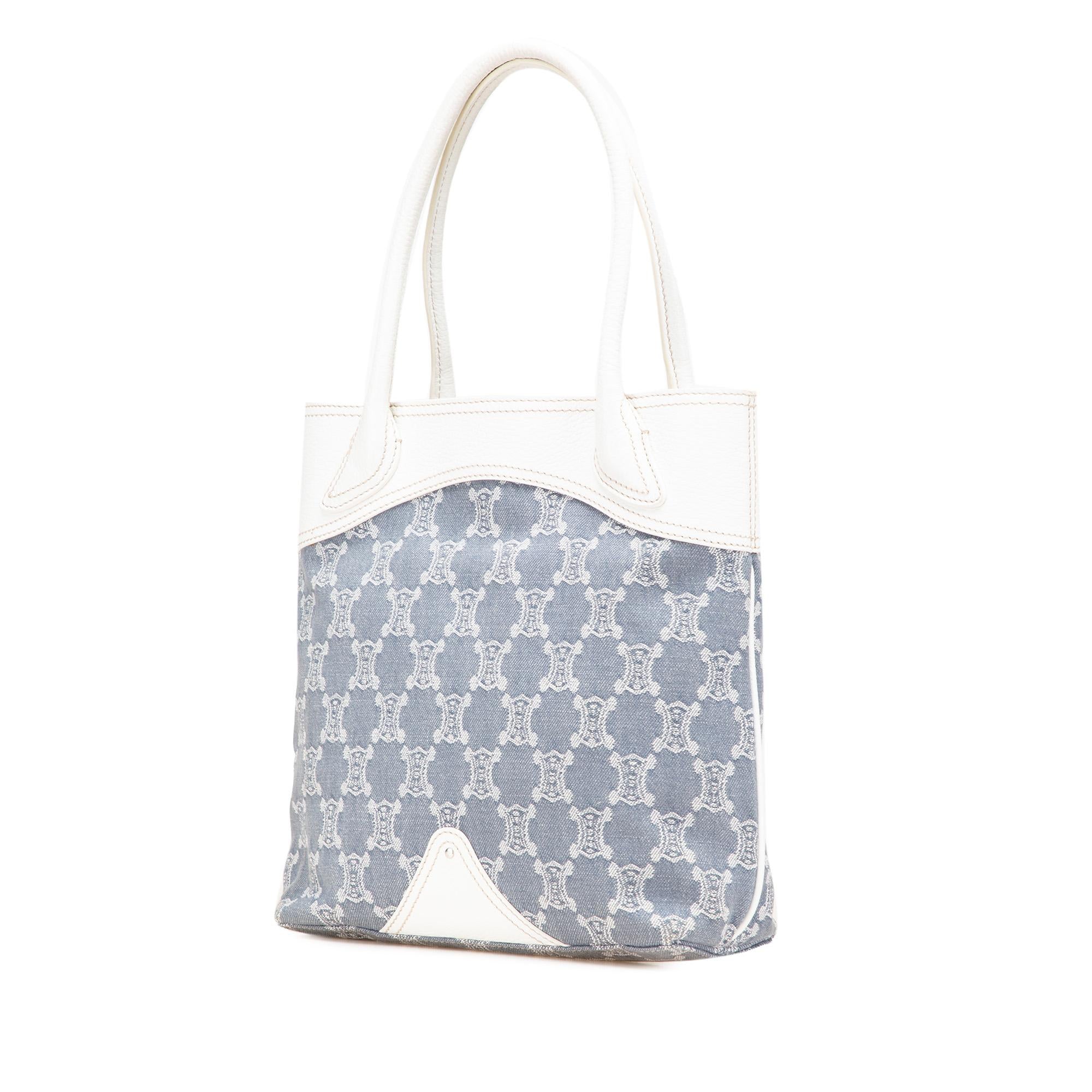 Celine Macadam Denim Tote