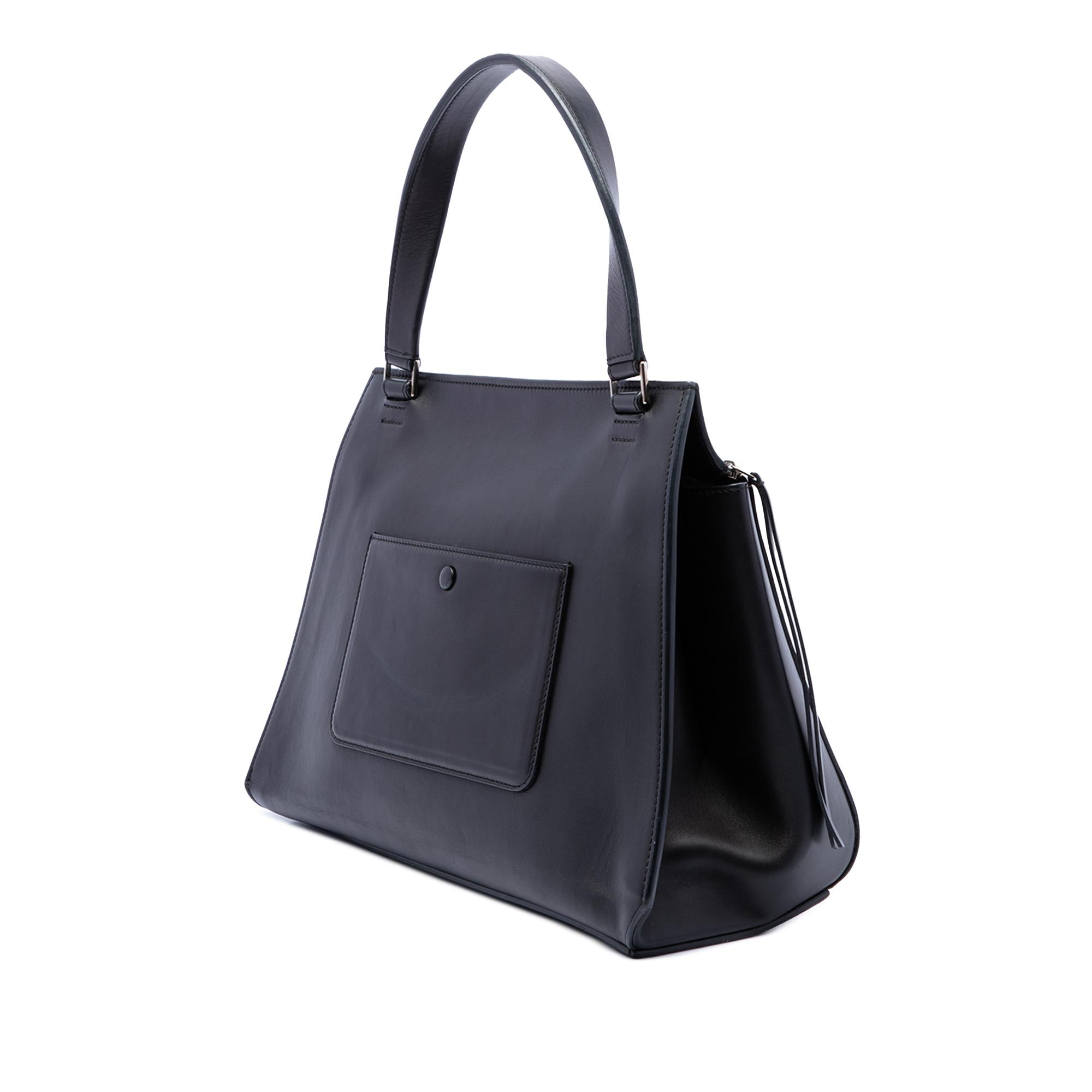 Celine Medium Bicolor Leather Edge Handbag