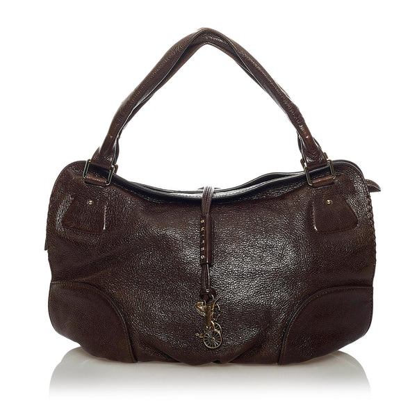 Celine Medium Bittersweet Leather Handbag (SHG-37237)