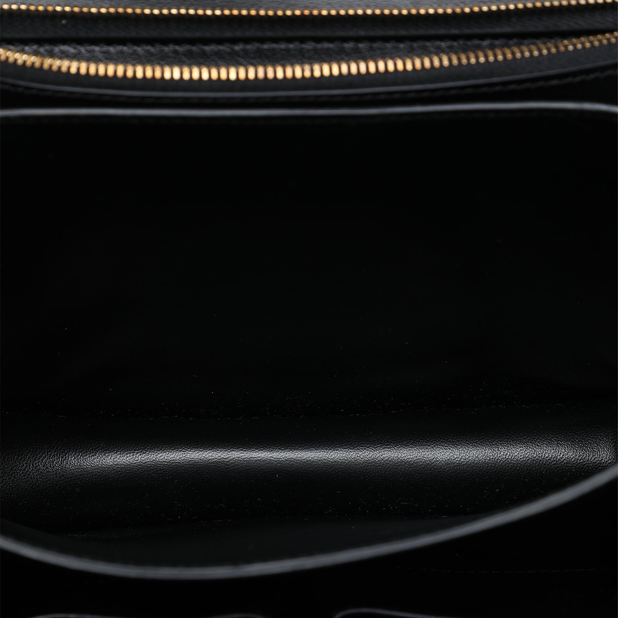 Celine Medium Calfskin and Leopard Print Pony Hair Classic Box