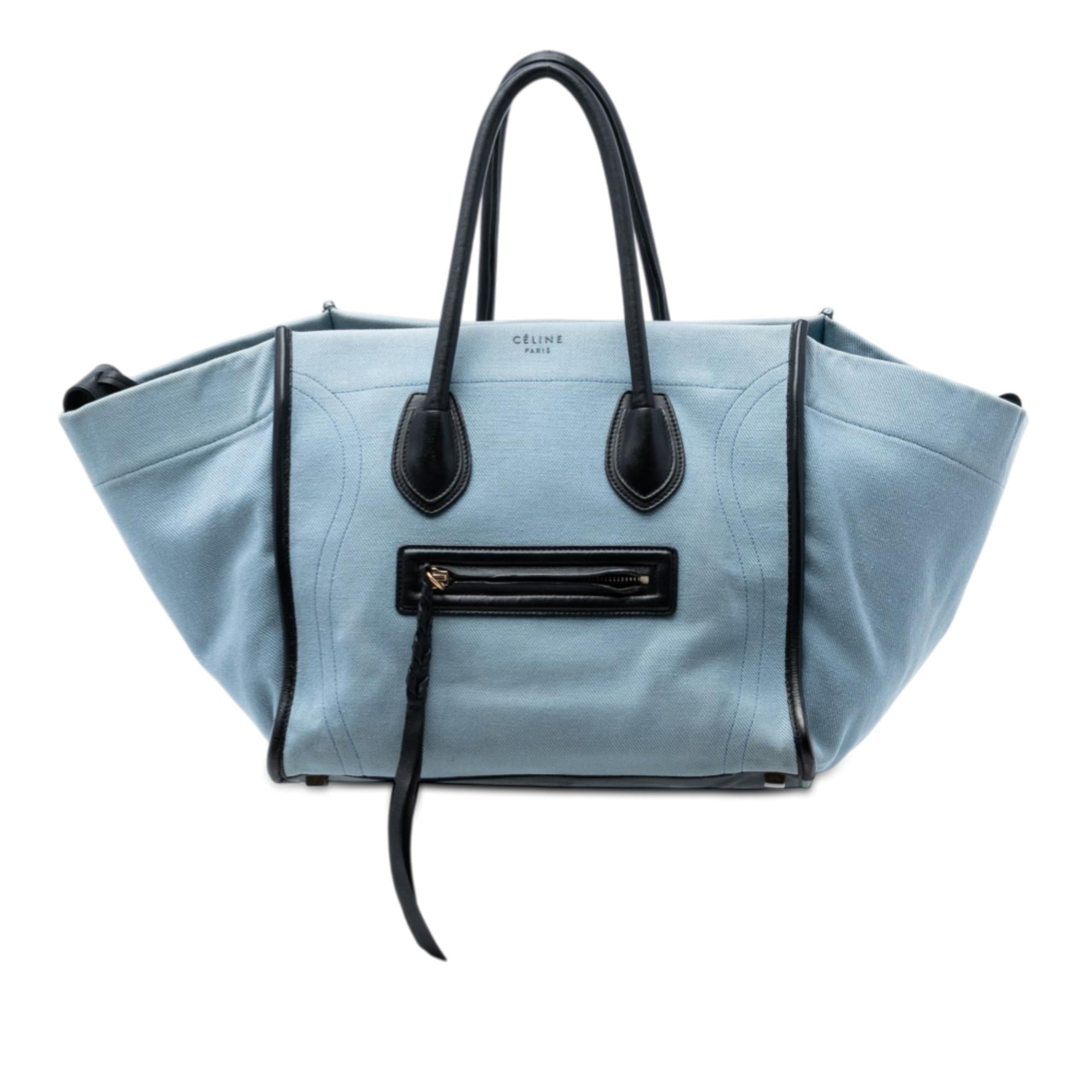 Celine Medium Denim Phantom Luggage Tote