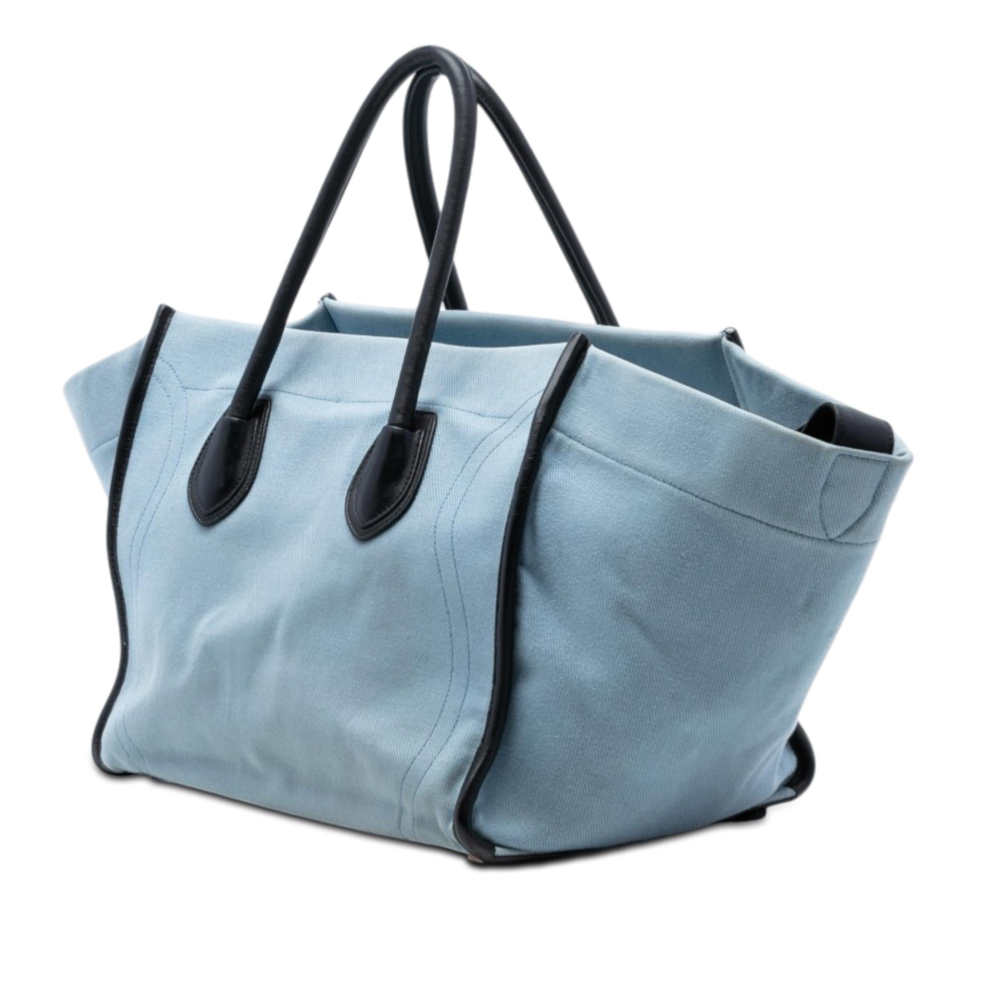 Celine Medium Denim Phantom Luggage Tote