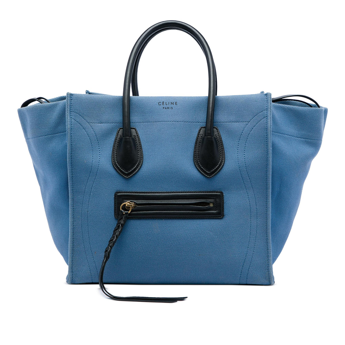 Celine Medium Denim Phantom Luggage Tote