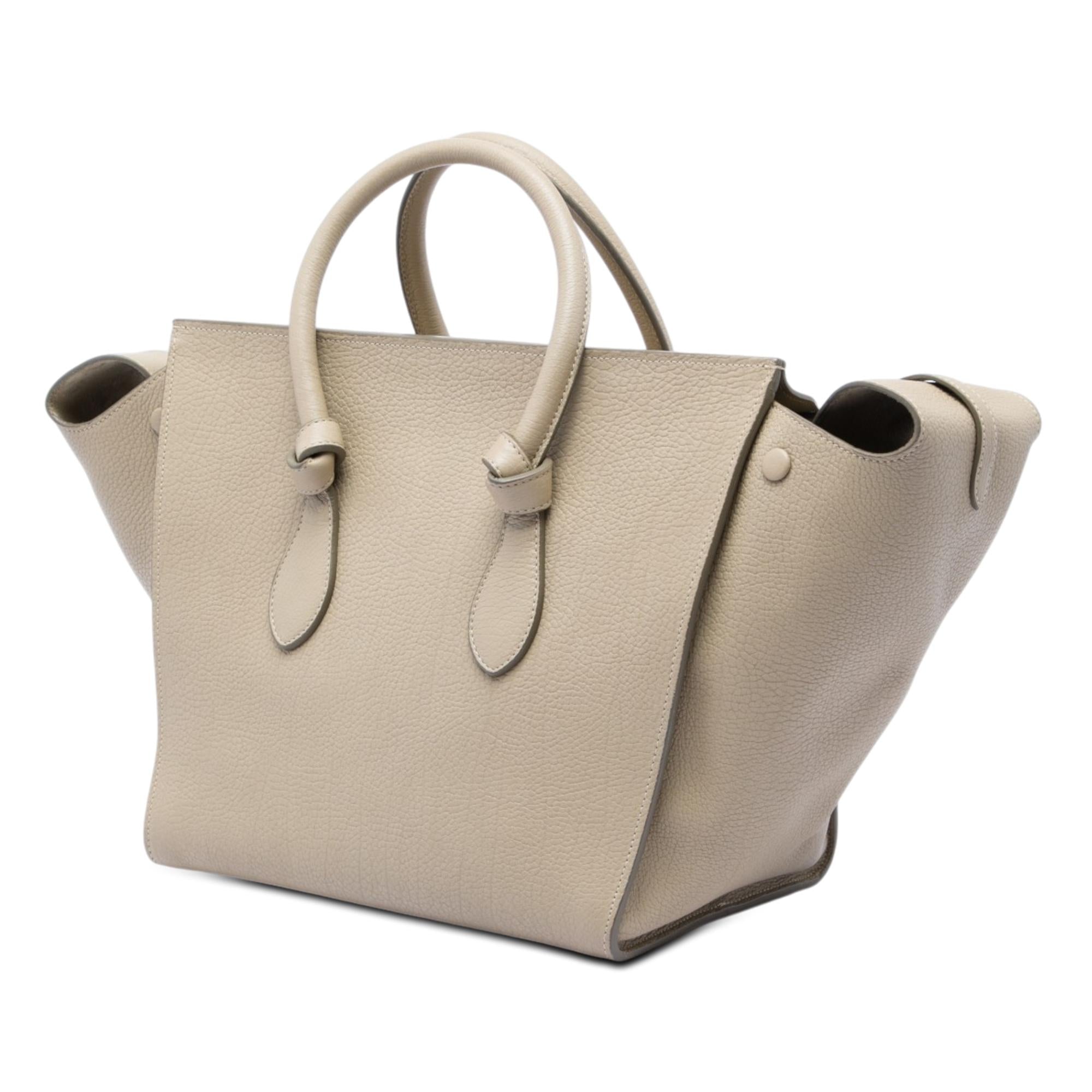 Celine Medium Grained Calfskin Tie Knot Tote