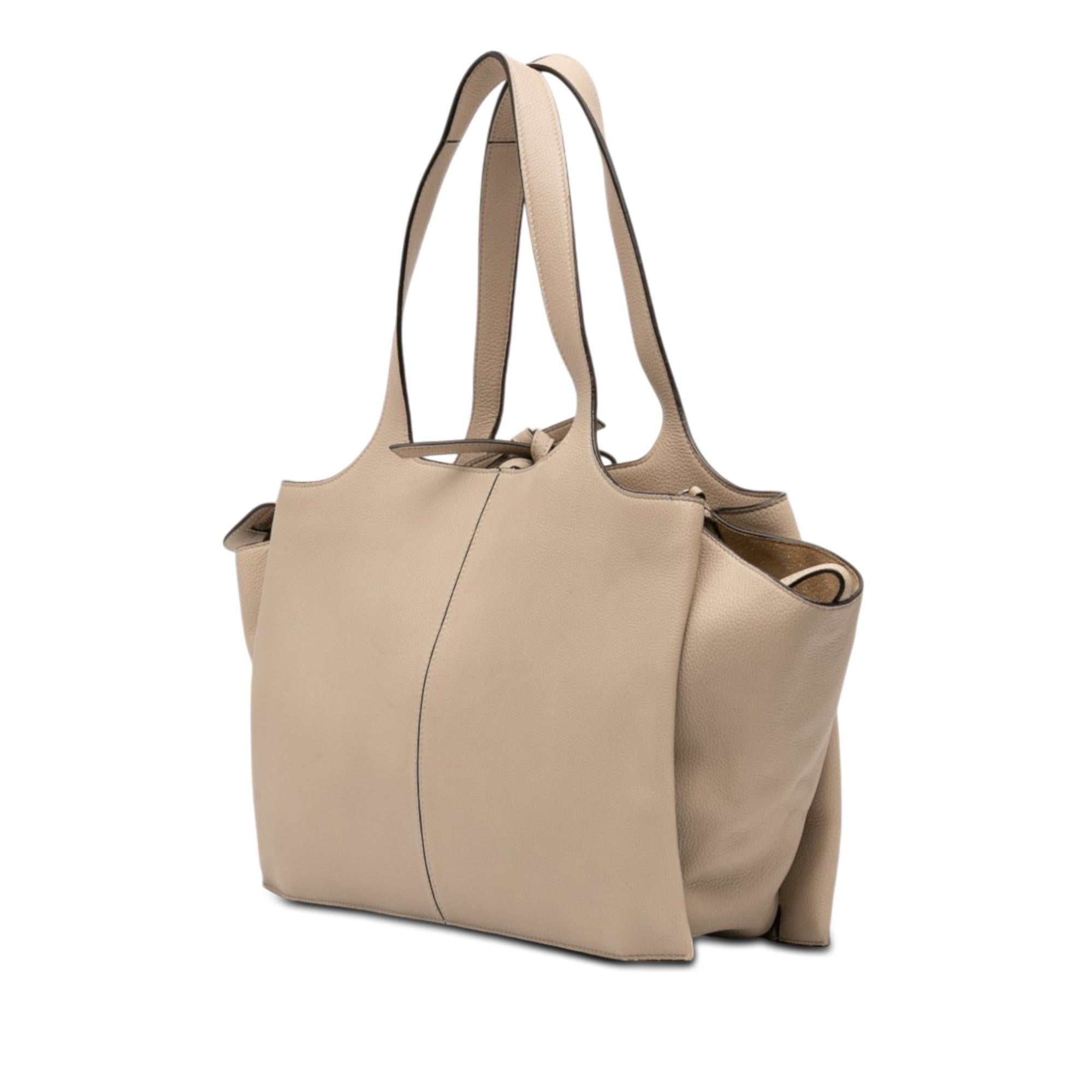 Celine Medium Grained Calfskin Trifold Tote