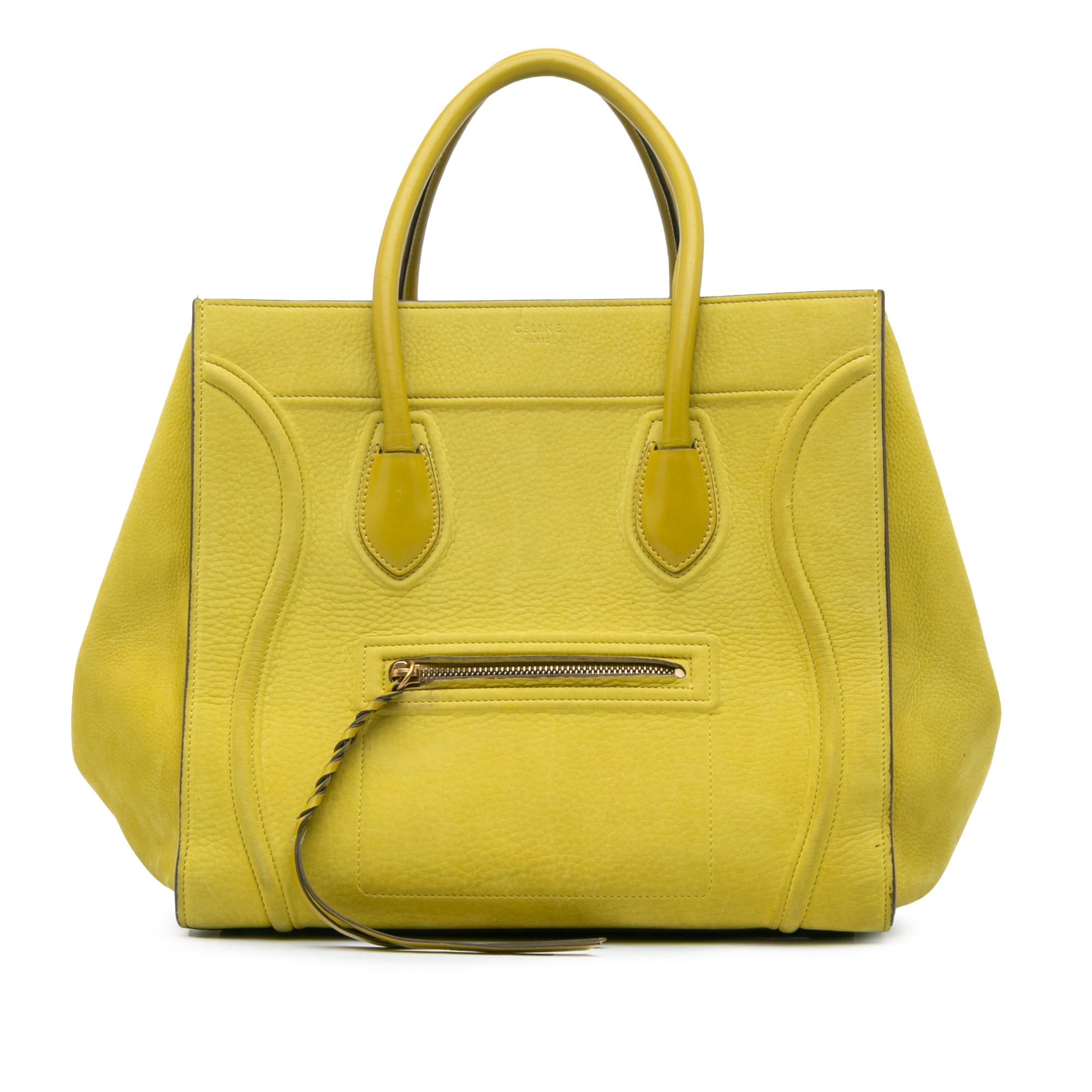 Celine Medium Leather Phantom Luggage Tote