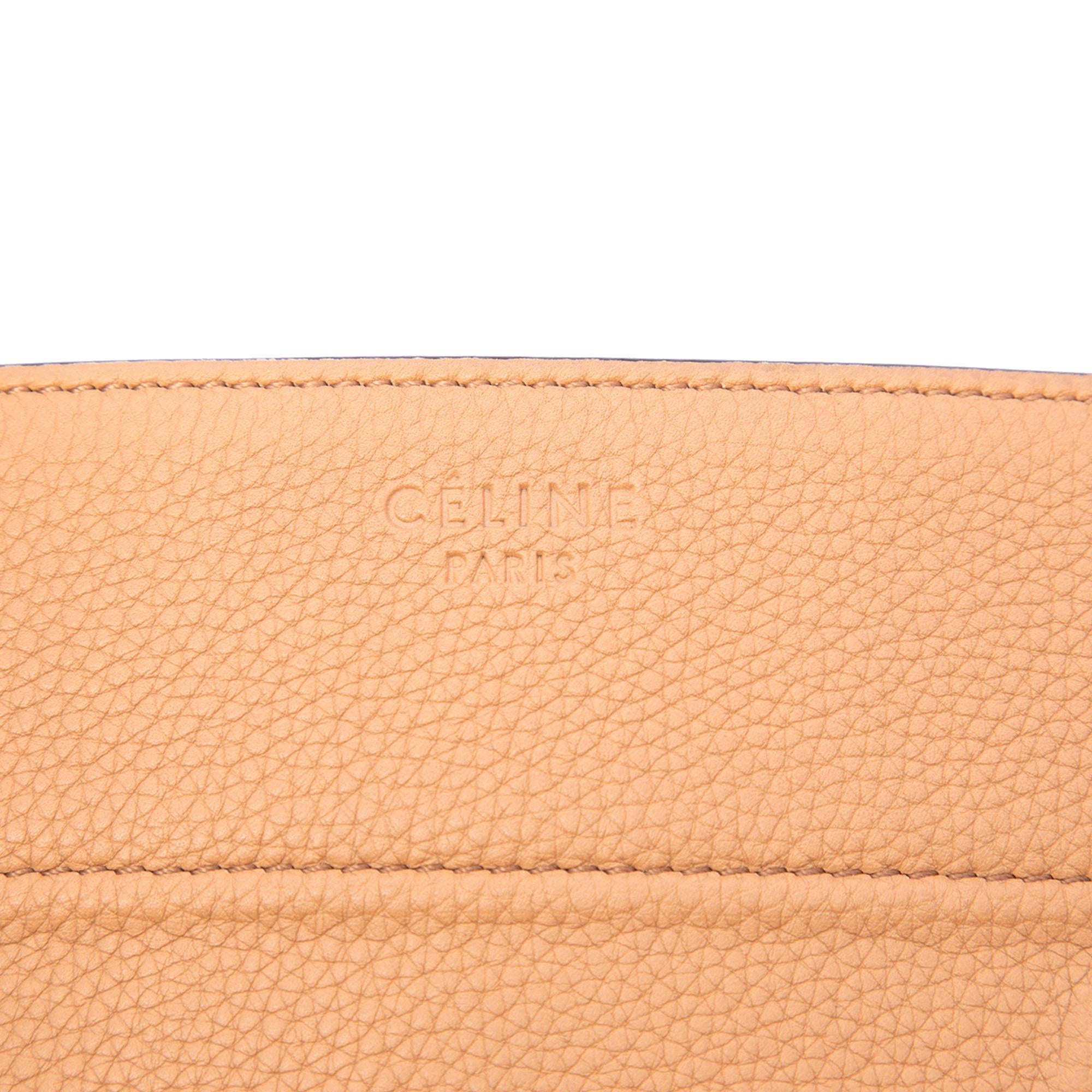 Celine Medium Leather Phantom Luggage Tote