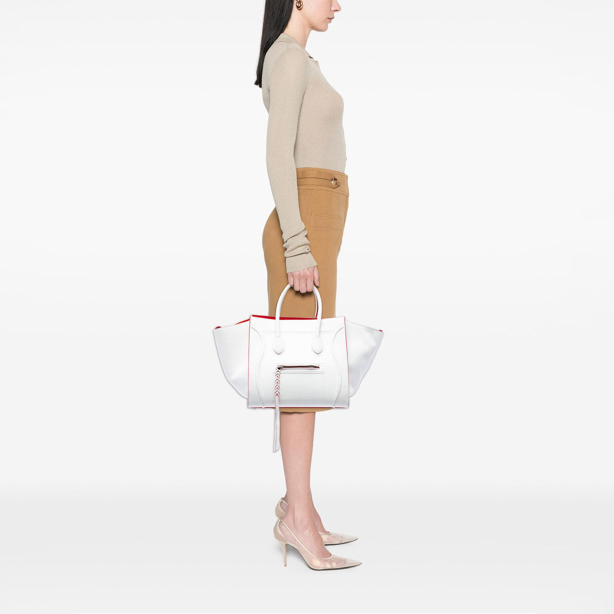 Celine Medium Leather Phantom Luggage Tote