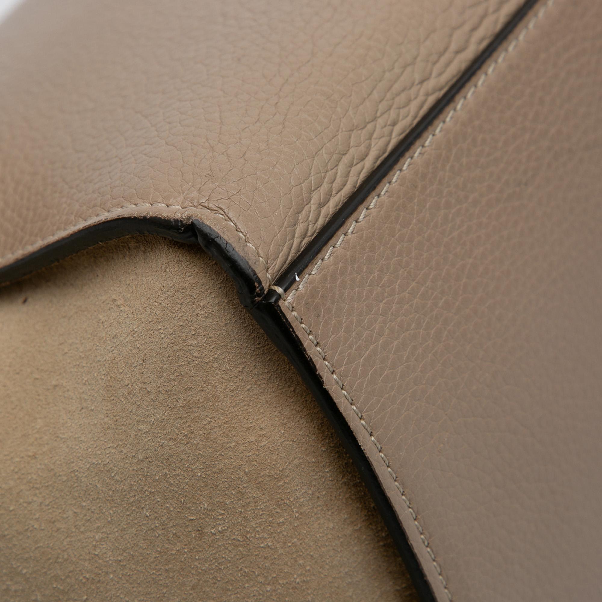 Celine Medium Leather Trapeze Satchel
