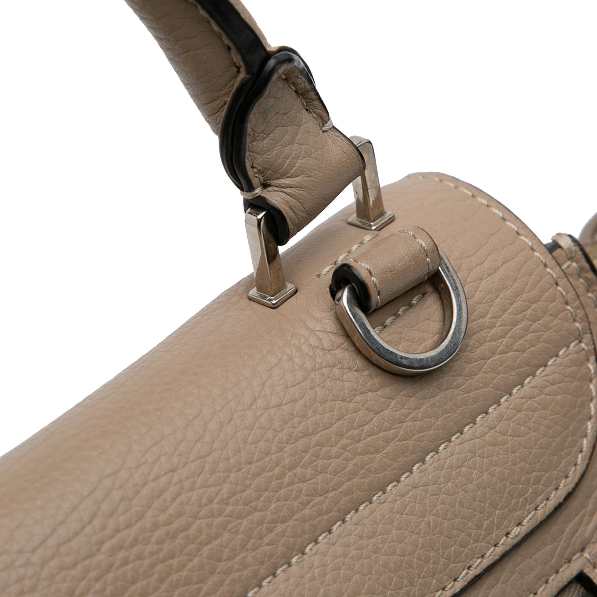 Celine Medium Leather Trapeze Satchel